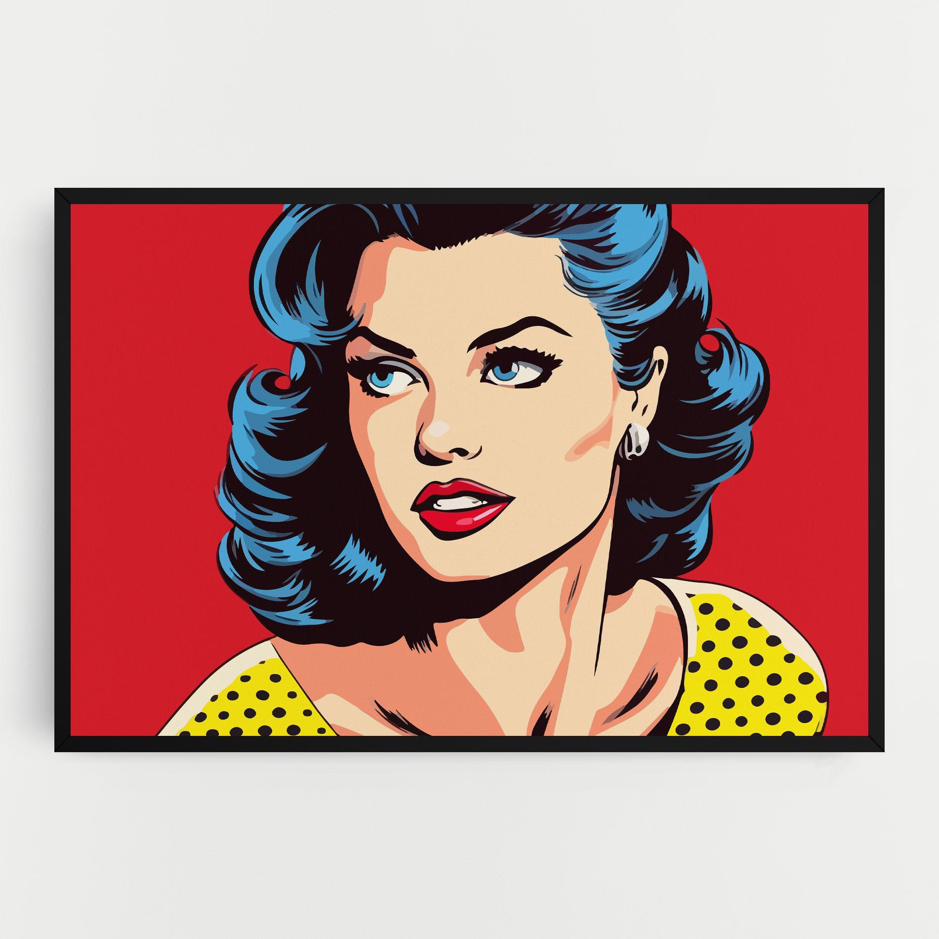 Tablou Canvas Blue Pop Eyes mockup 0