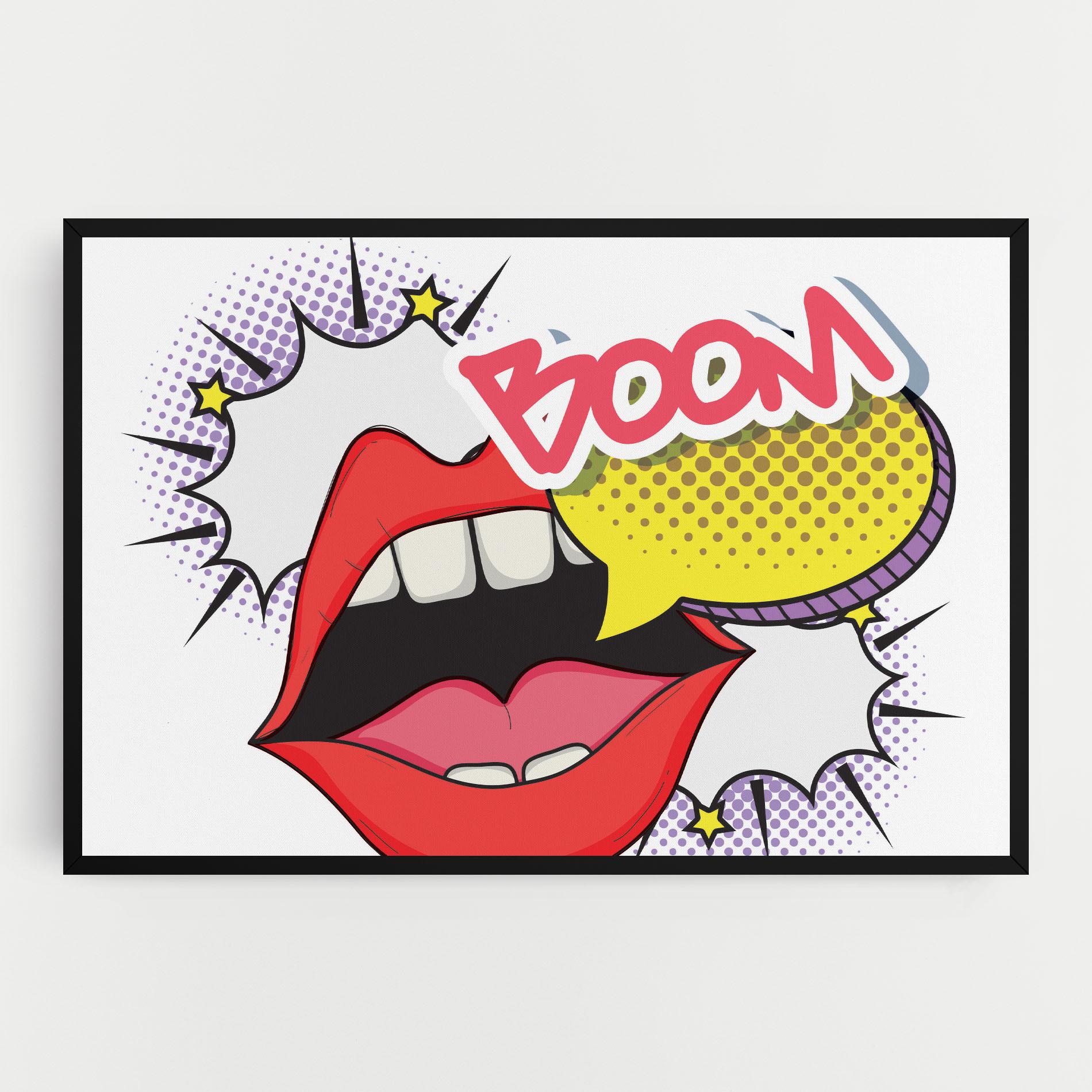 Tablou Canvas Boom Pop Art mockup 0