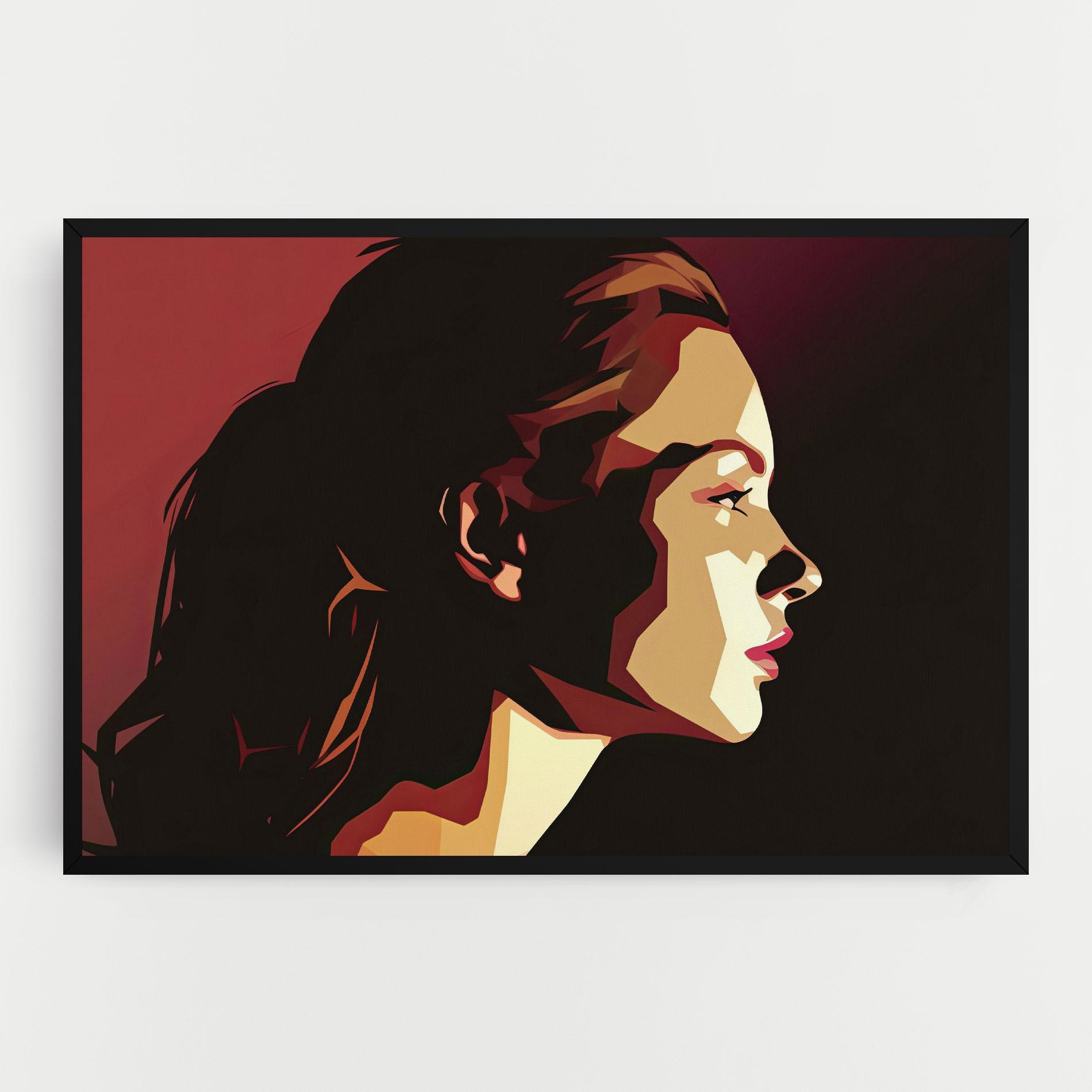 Tablou Canvas Cream Red Pop Art mockup 0