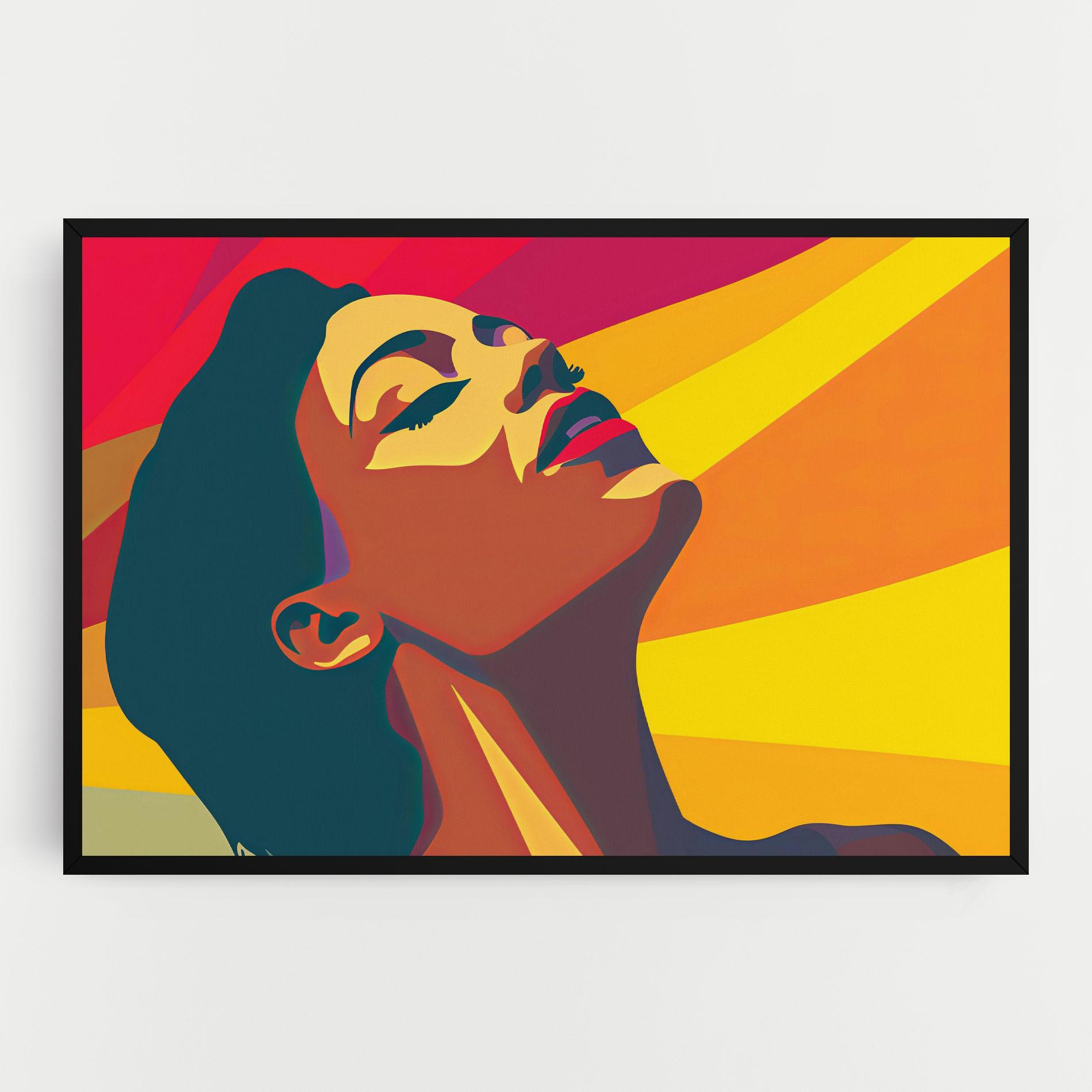 Tablou Canvas Pop Female Color mockup 0