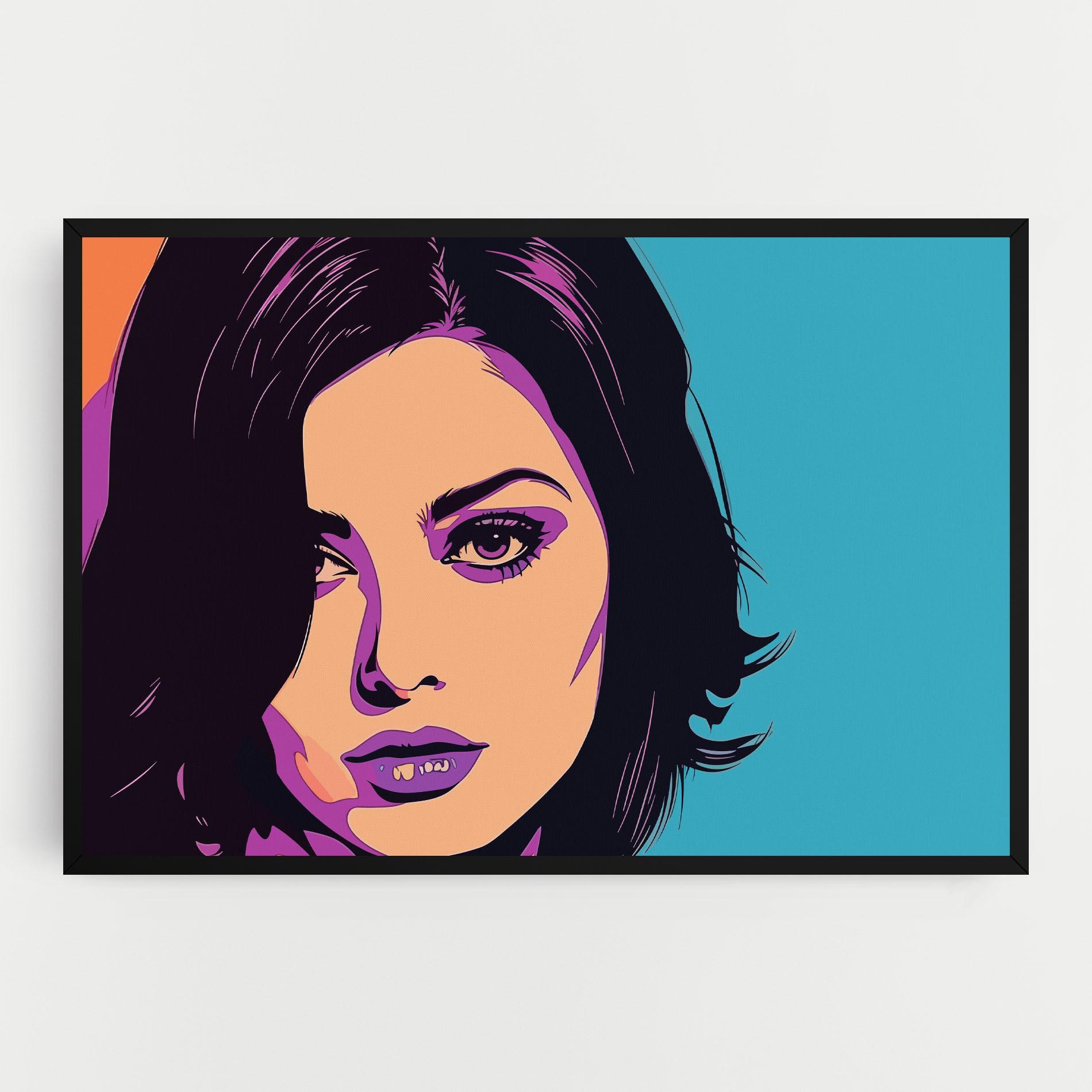 Tablou Canvas Pop Purple Woman mockup 0