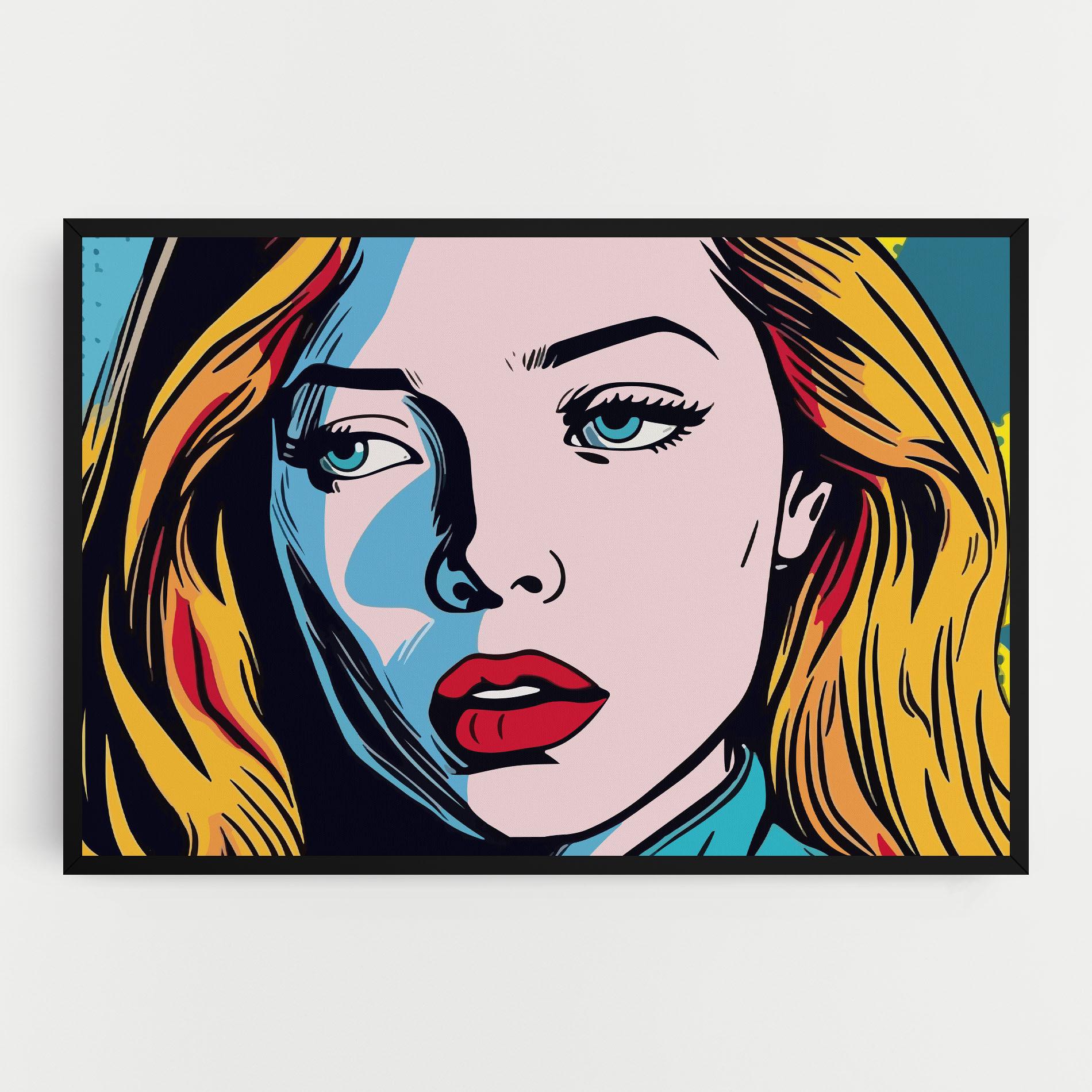 Tablou Canvas Pop Woman Art mockup 0