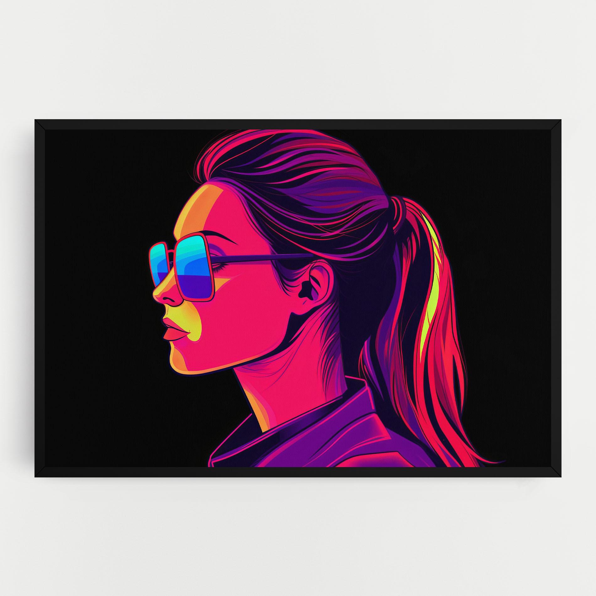 Tablou Canvas Purple Pop Hair mockup 0