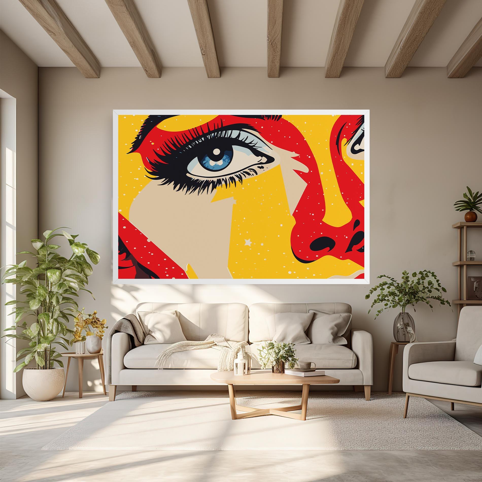 Tablou Canvas Blue Pop Eye mockup 6