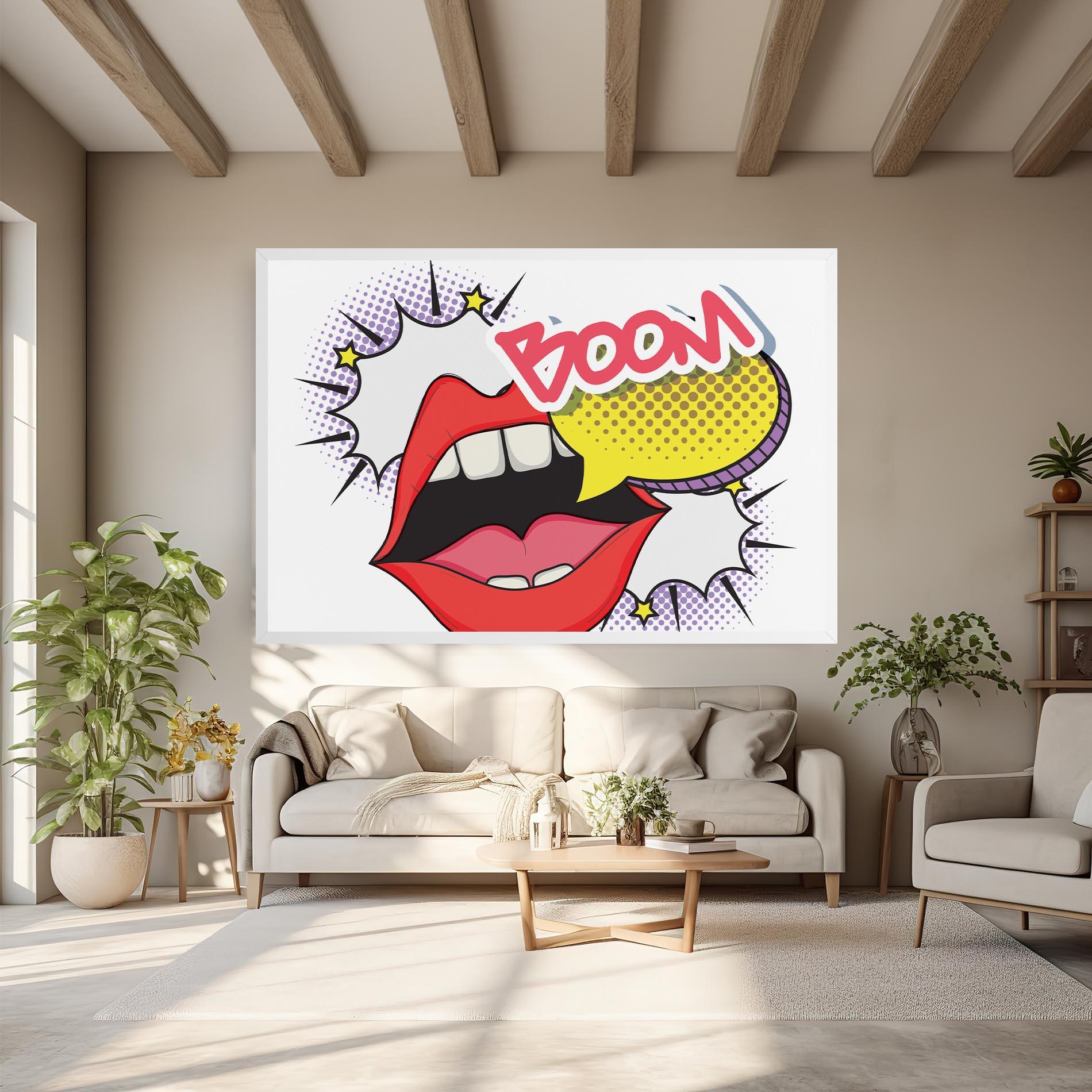 Tablou Canvas Boom Pop Art mockup 6