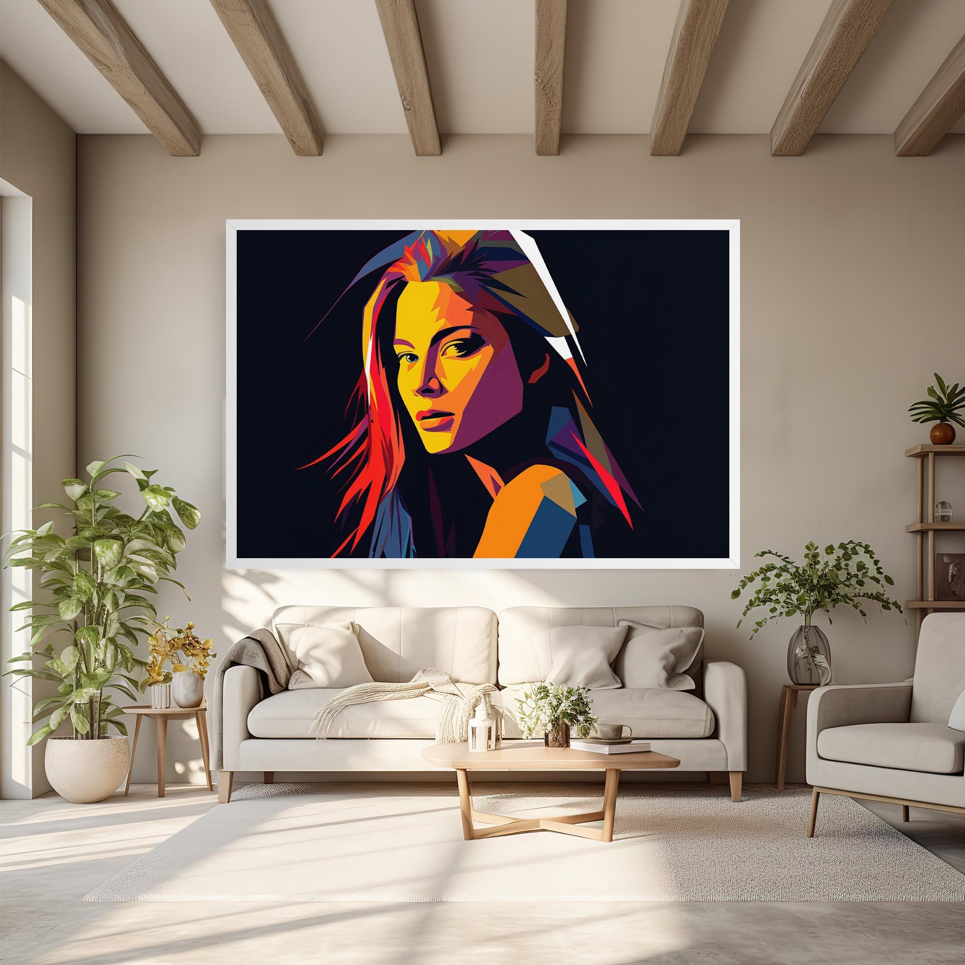 Tablou Canvas Orange Pop Light mockup 6