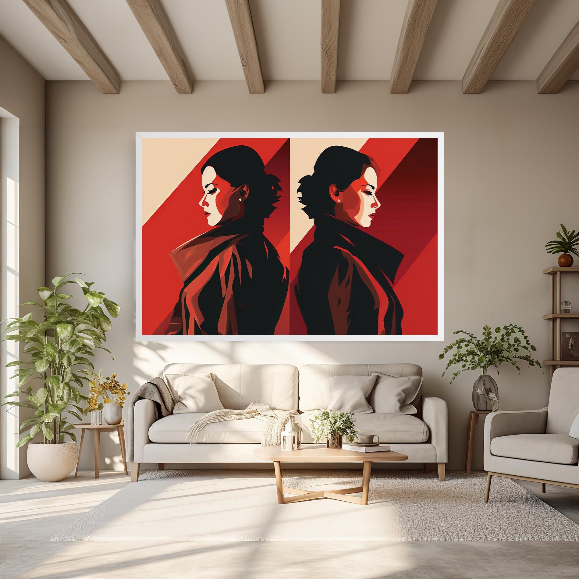 Tablou Canvas Pop Outfit Lady mockup 6