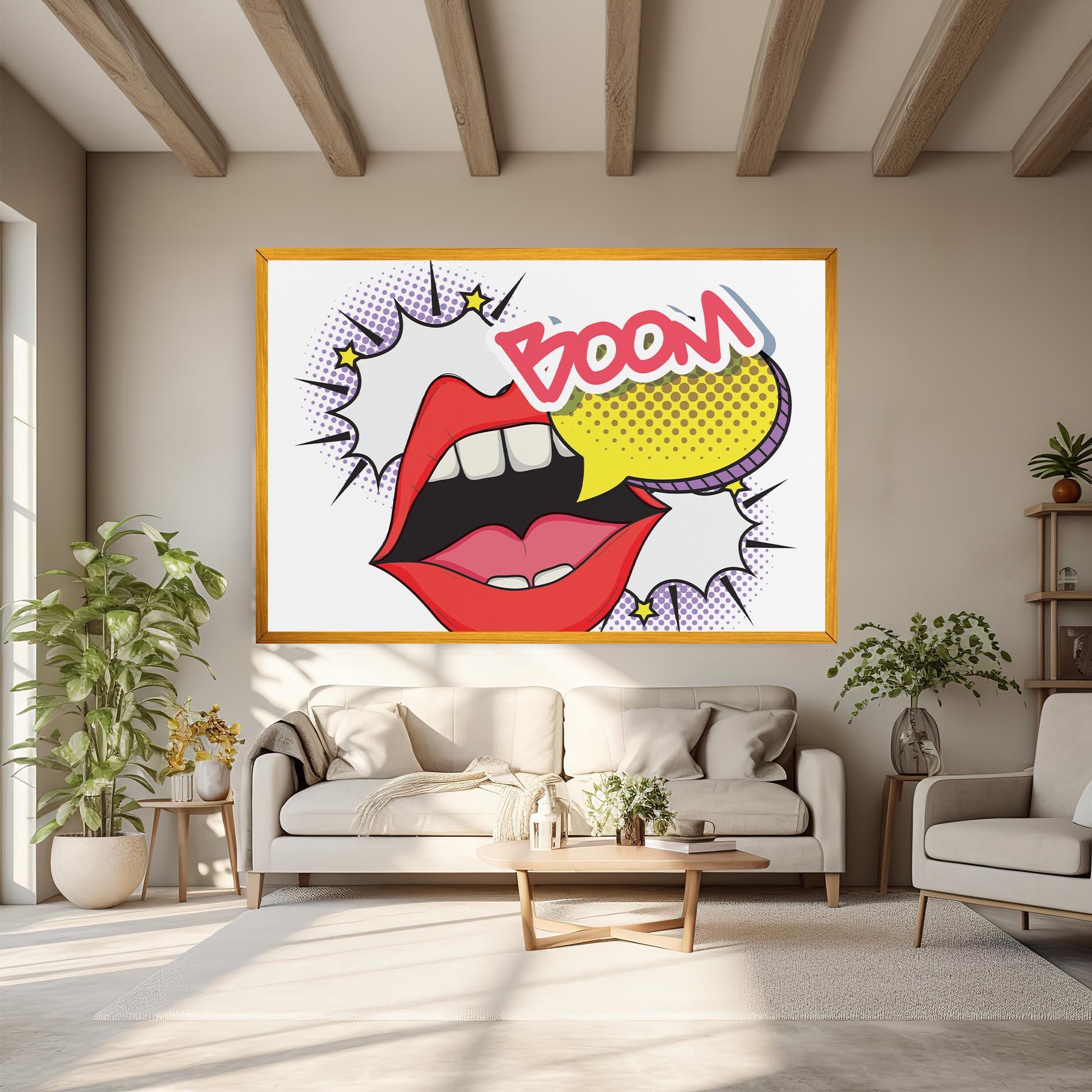 Tablou Canvas Boom Pop Art mockup 6