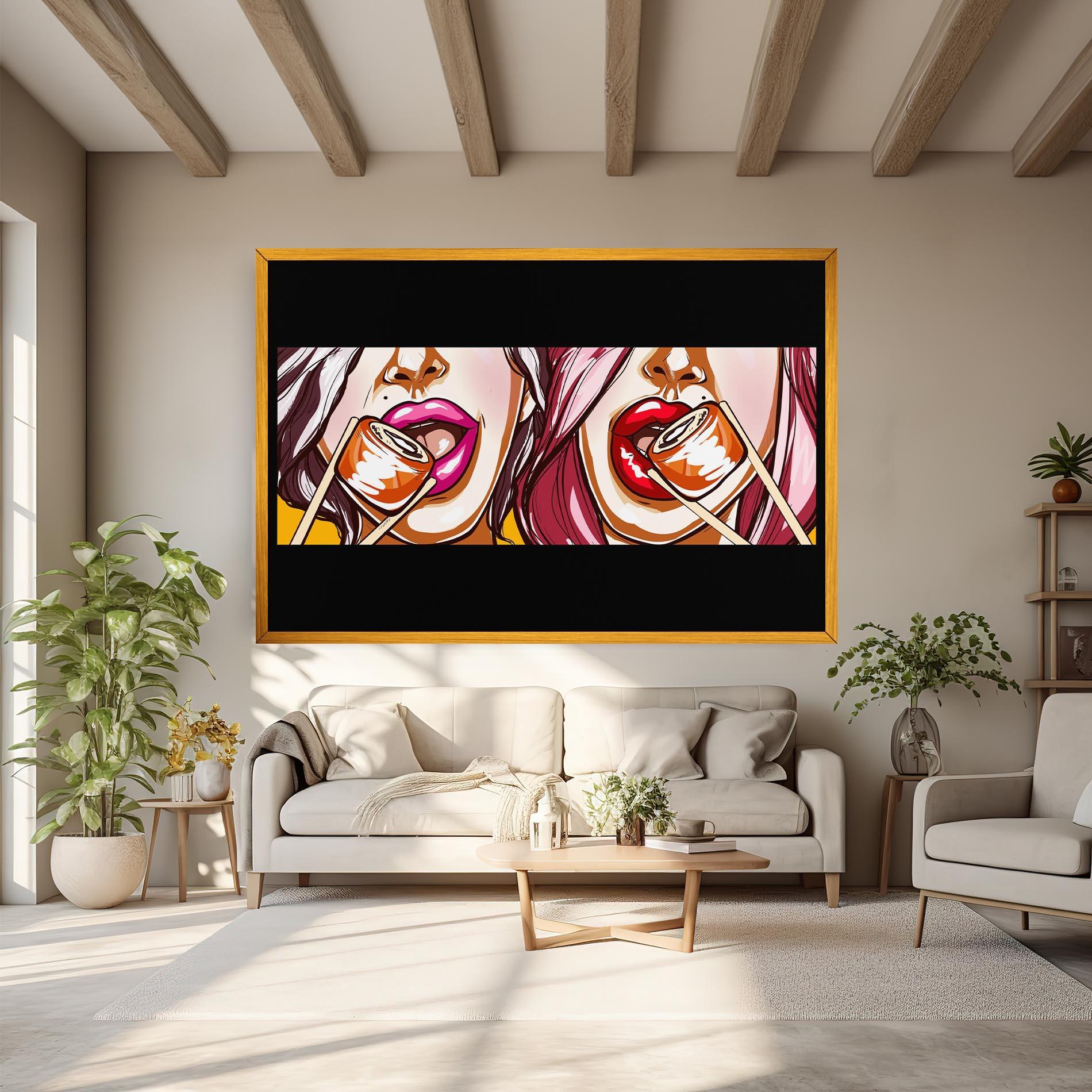 Tablou Canvas Pop Art Sushi mockup 6