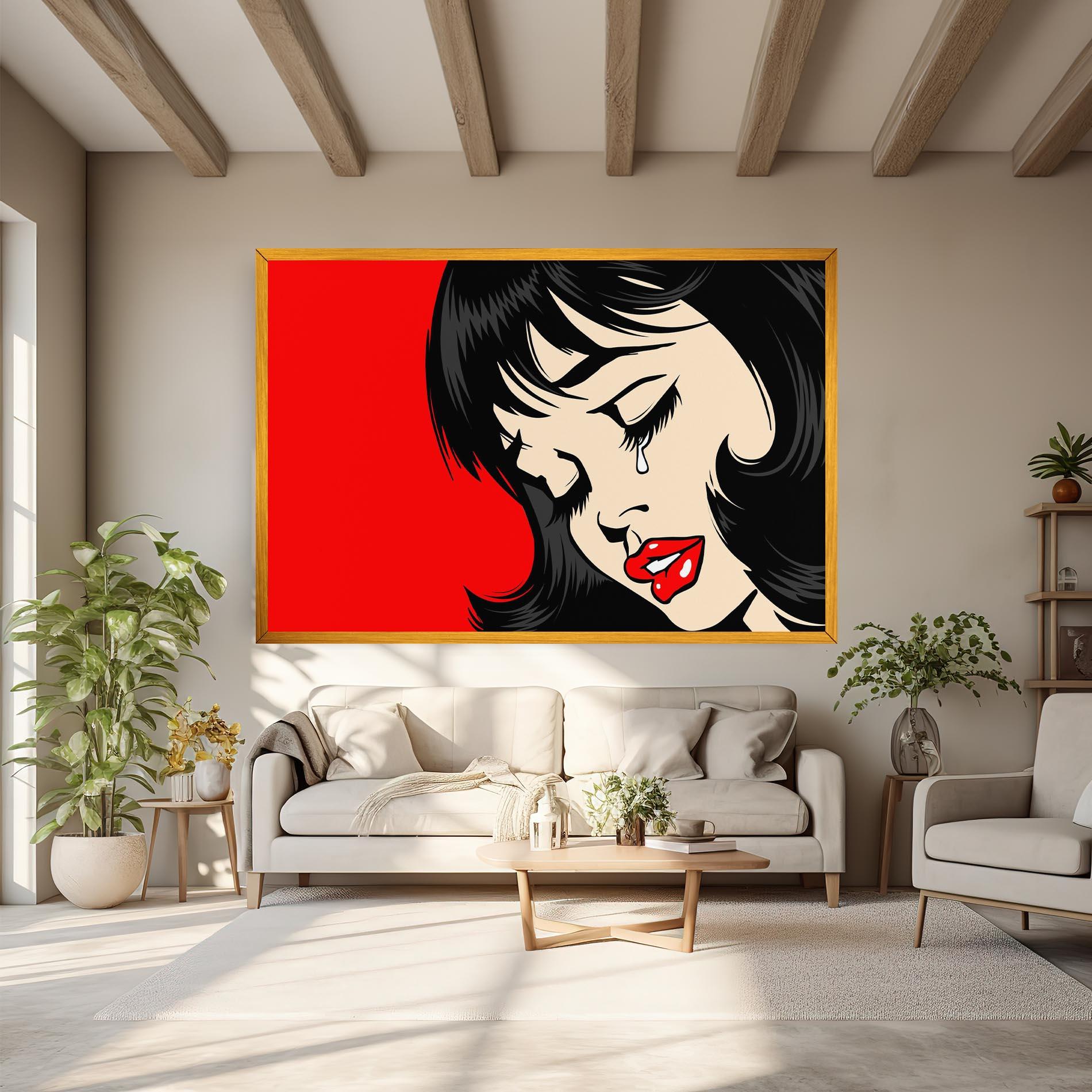 Tablou Canvas Pop Crying mockup 6