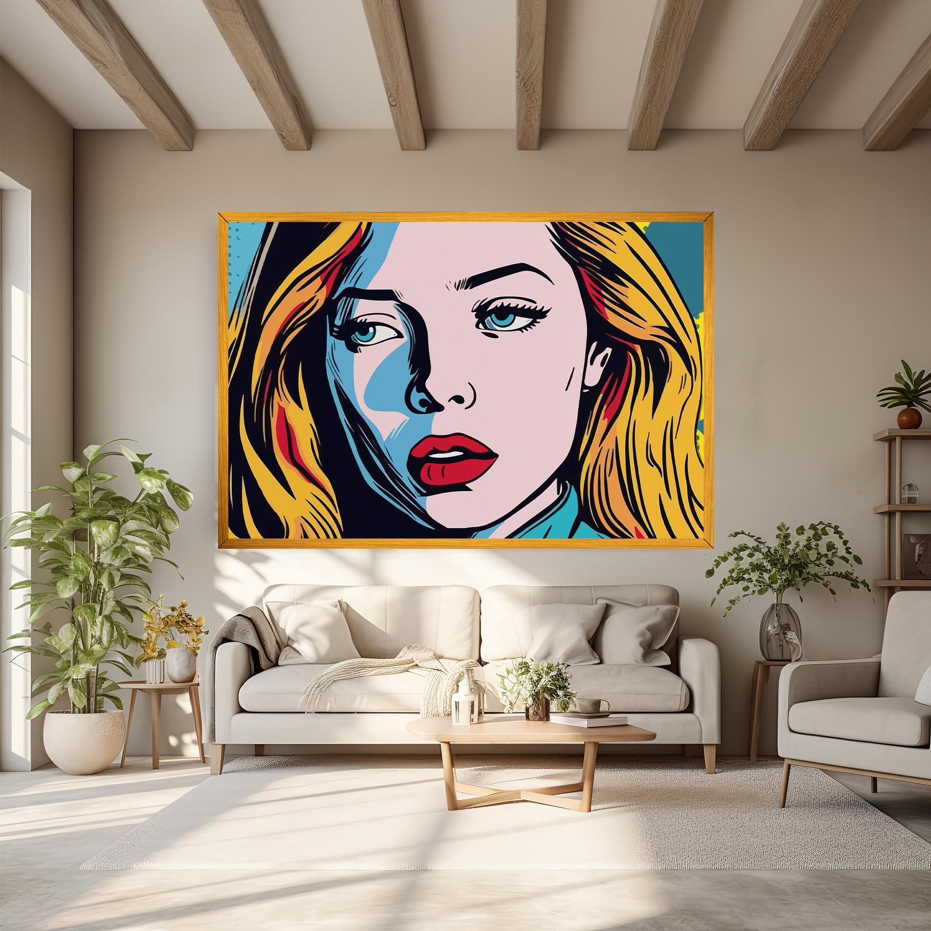 Tablou Canvas Pop Woman Art mockup 6