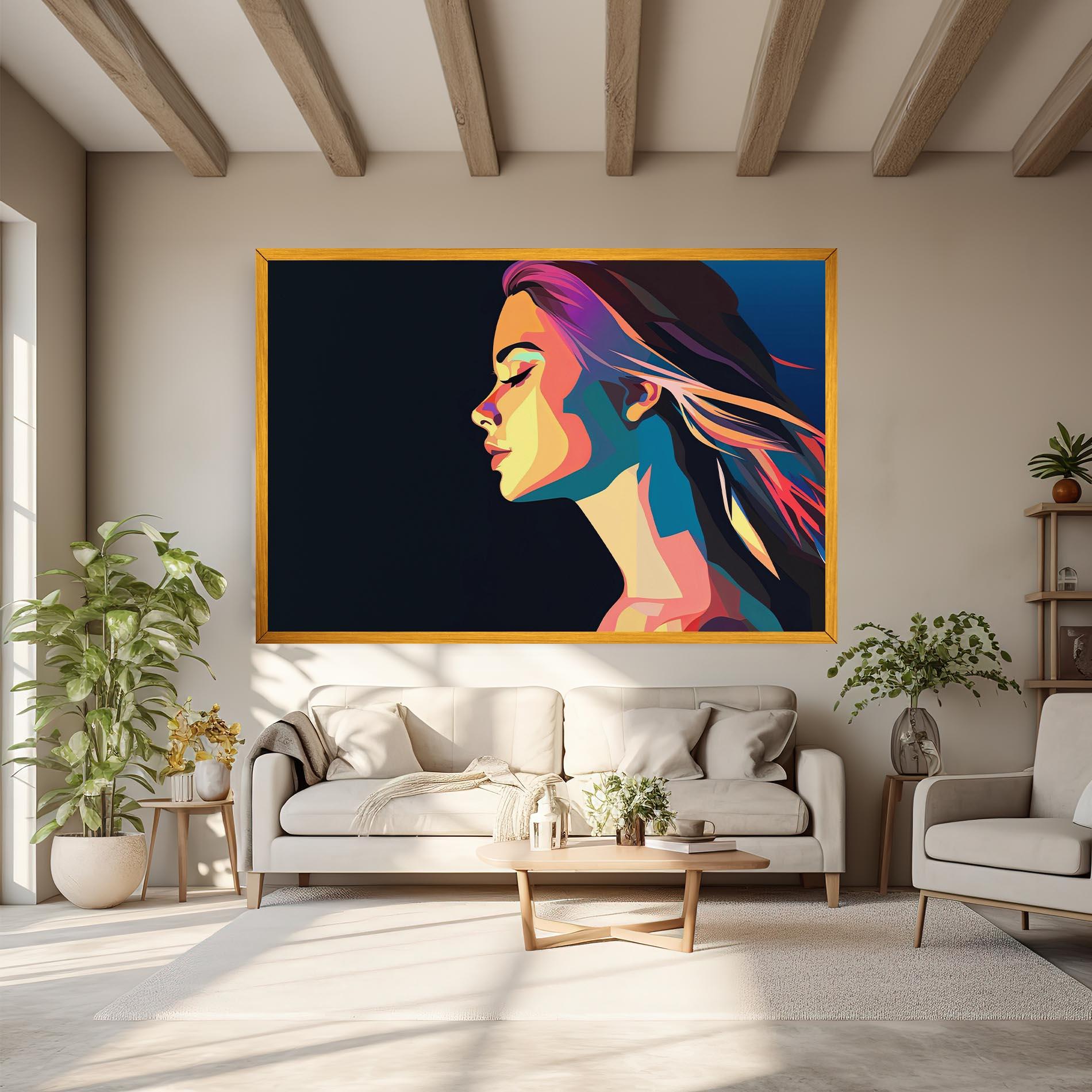 Tablou Canvas Worm Pop Light mockup 6