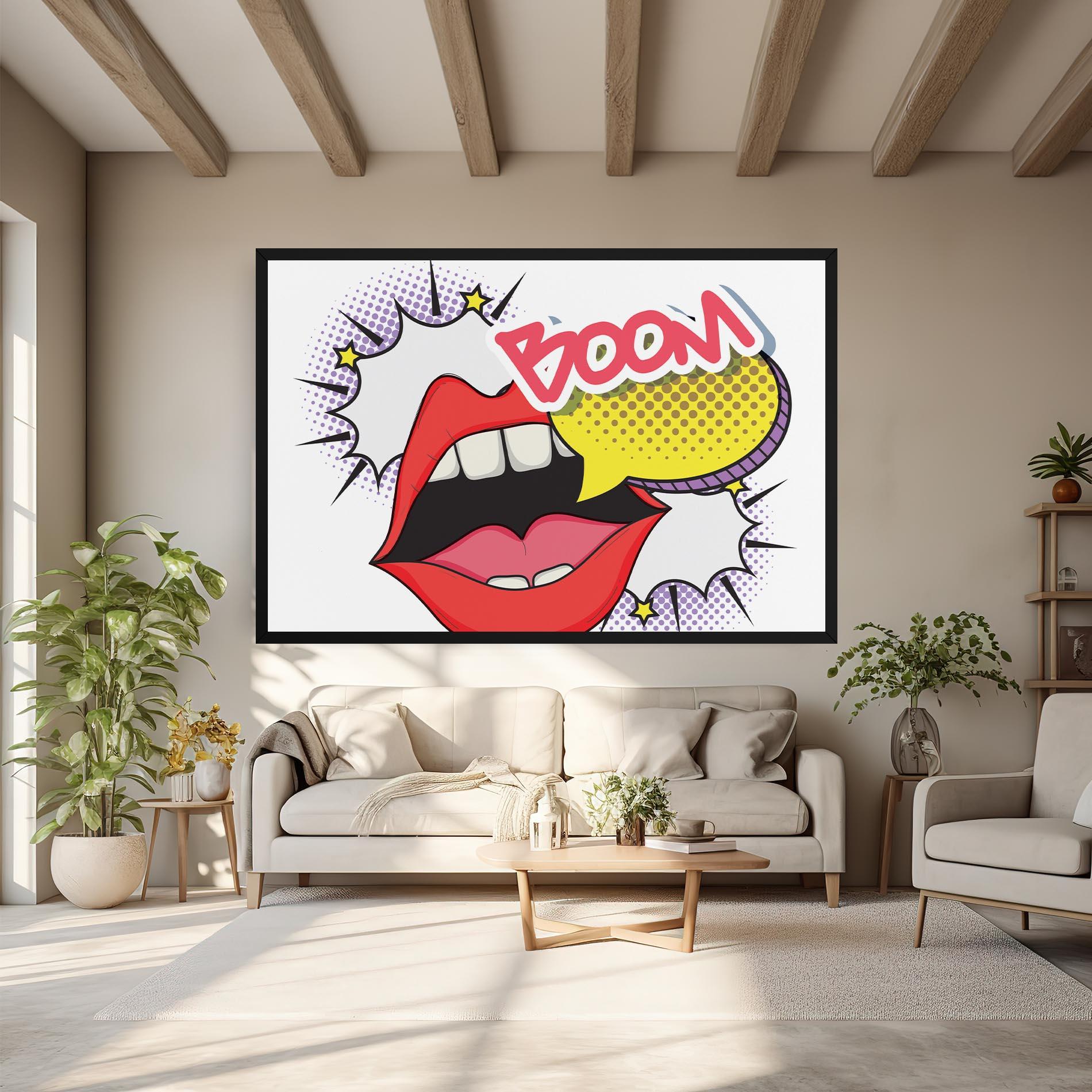 Tablou Canvas Boom Pop Art mockup 6