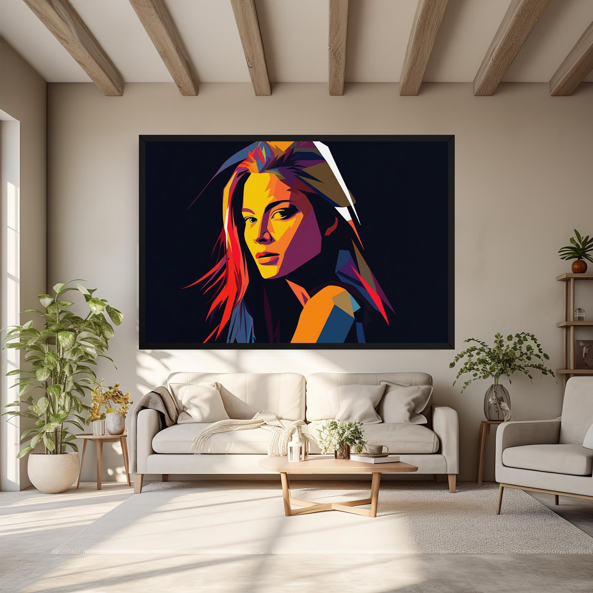 Tablou Canvas Orange Pop Light mockup 6