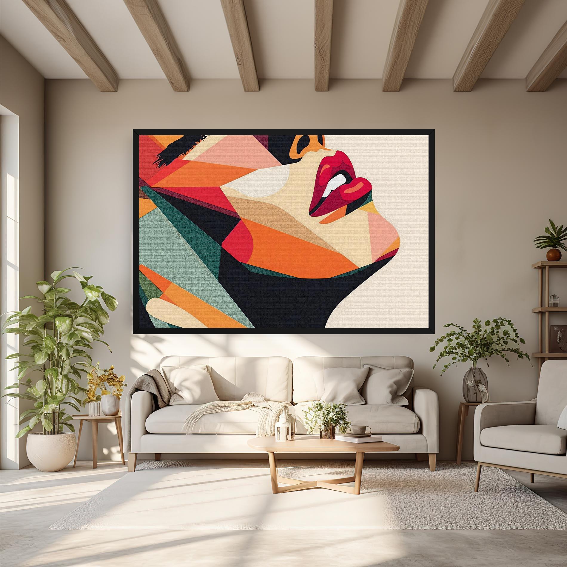 Tablou Canvas Pop Art Lips mockup 6