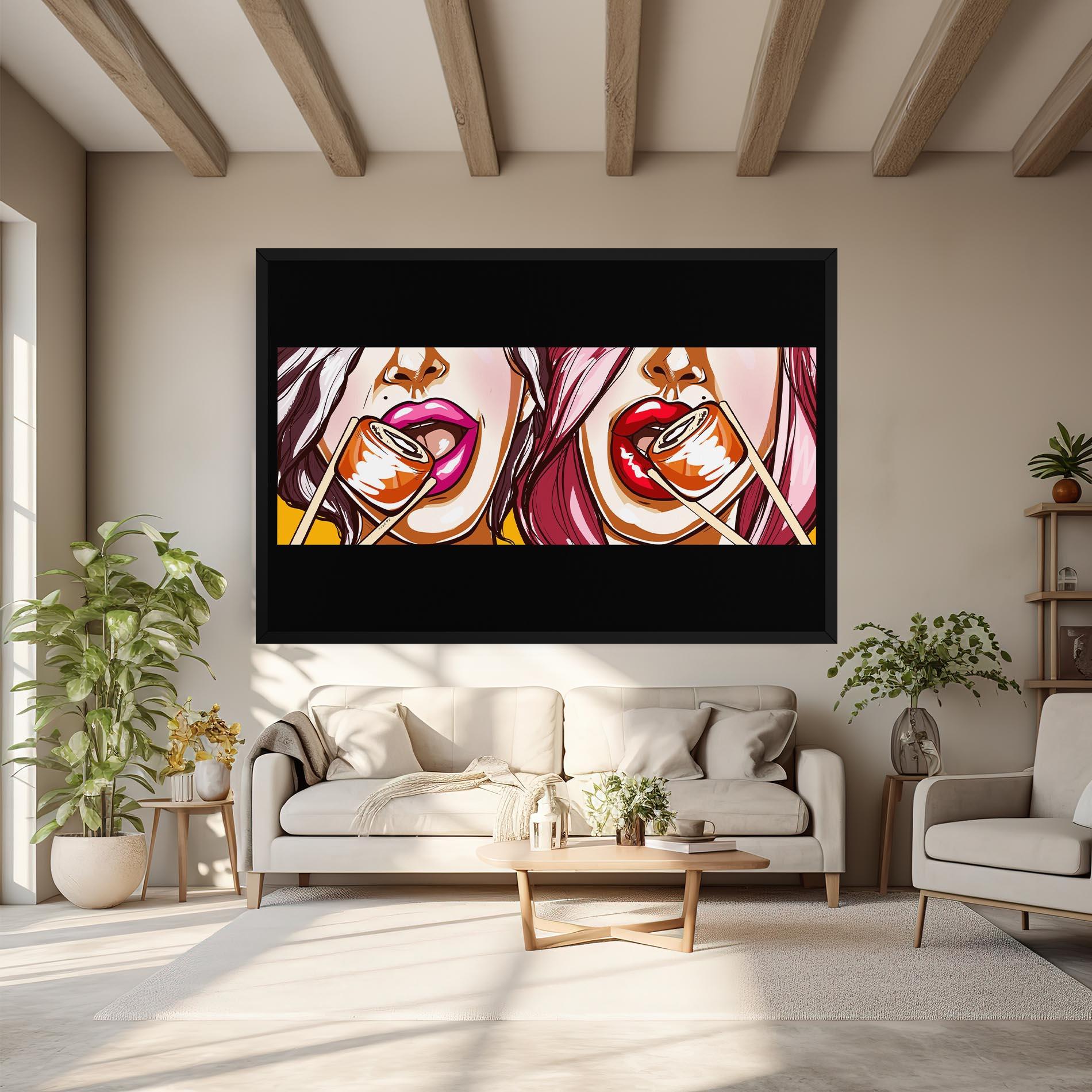 Tablou Canvas Pop Art Sushi mockup 6