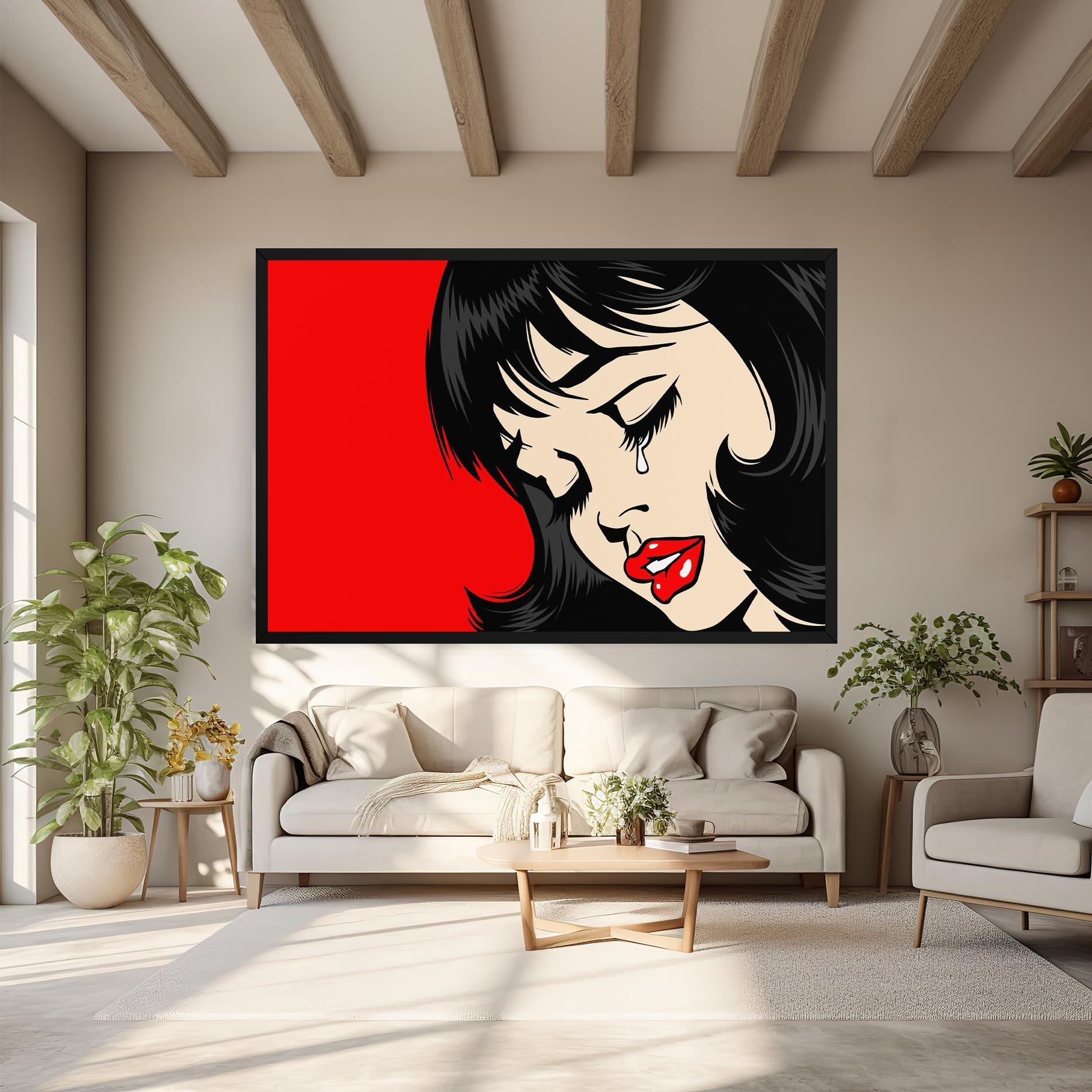 Tablou Canvas Pop Crying mockup 6