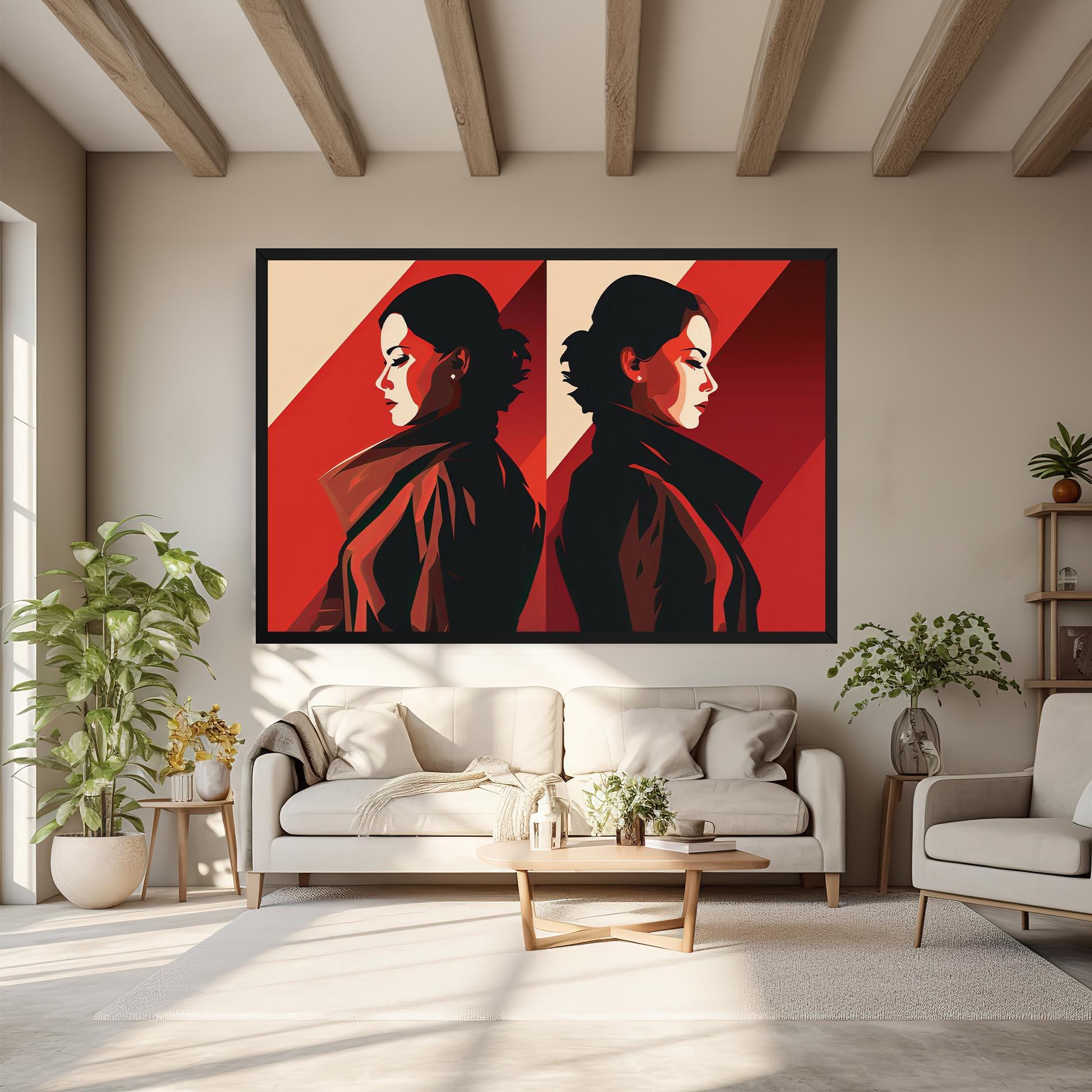 Tablou Canvas Pop Outfit Lady mockup 6