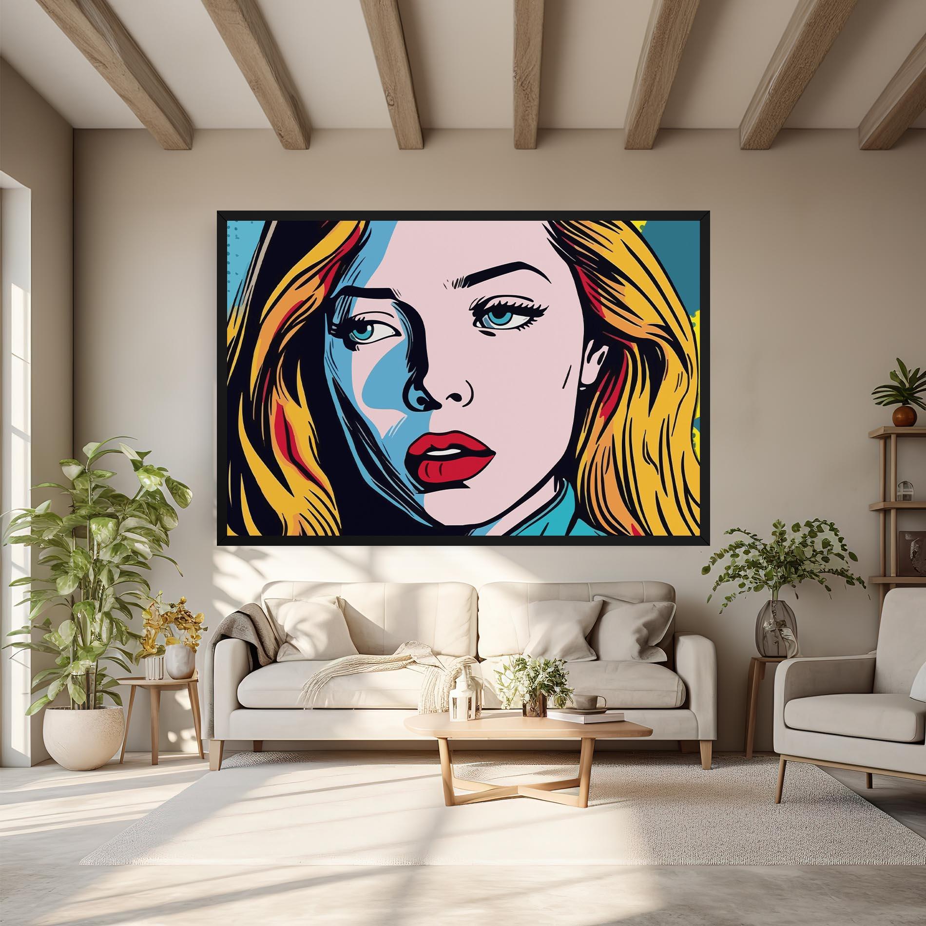 Tablou Canvas Pop Woman Art mockup 6