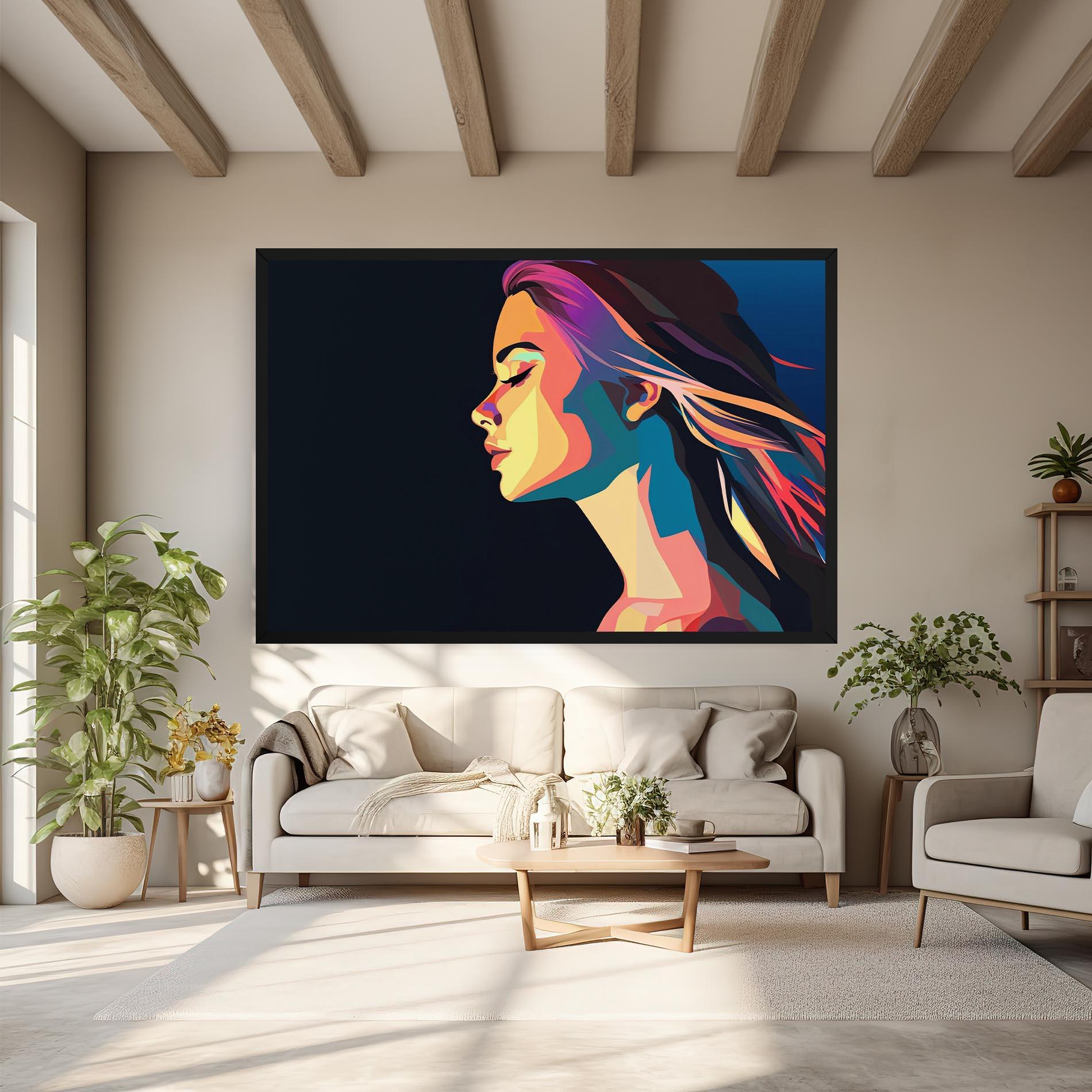 Tablou Canvas Worm Pop Light mockup 6