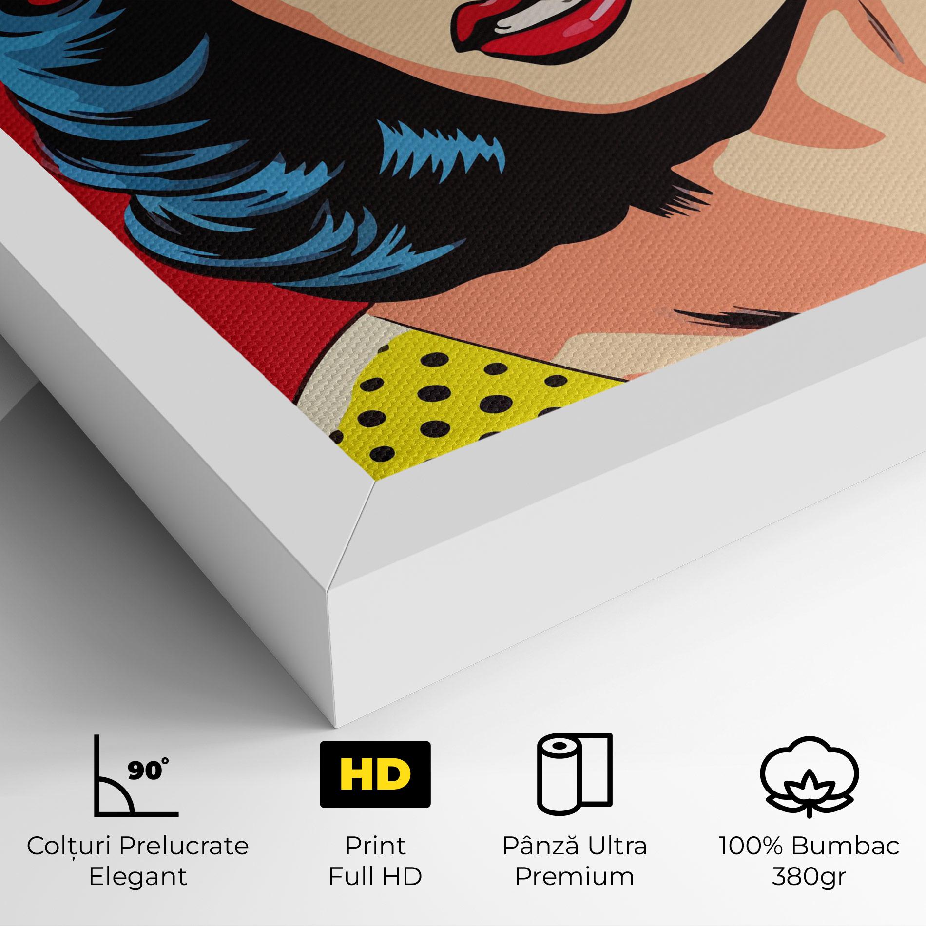 Tablou Canvas Blue Pop Eyes mockup 4