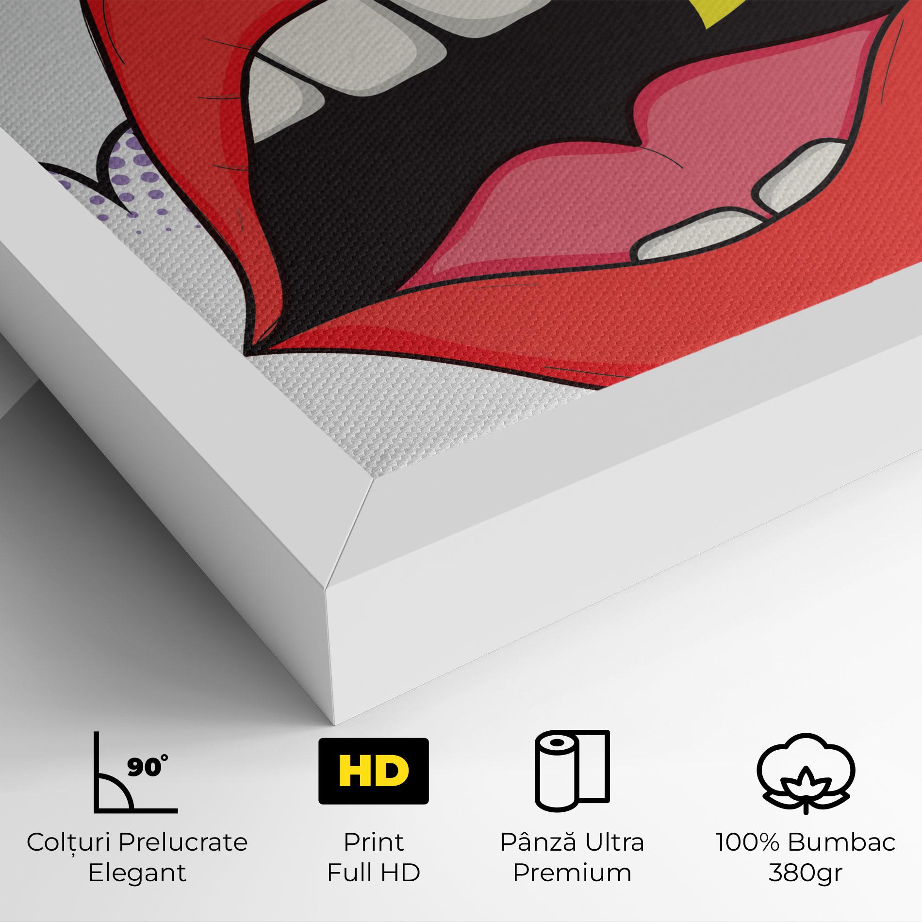 Tablou Canvas Boom Pop Art mockup 4