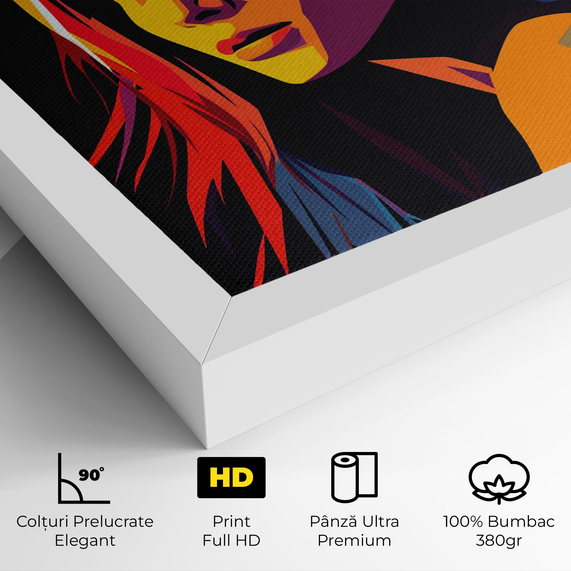 Tablou Canvas Orange Pop Light mockup 4