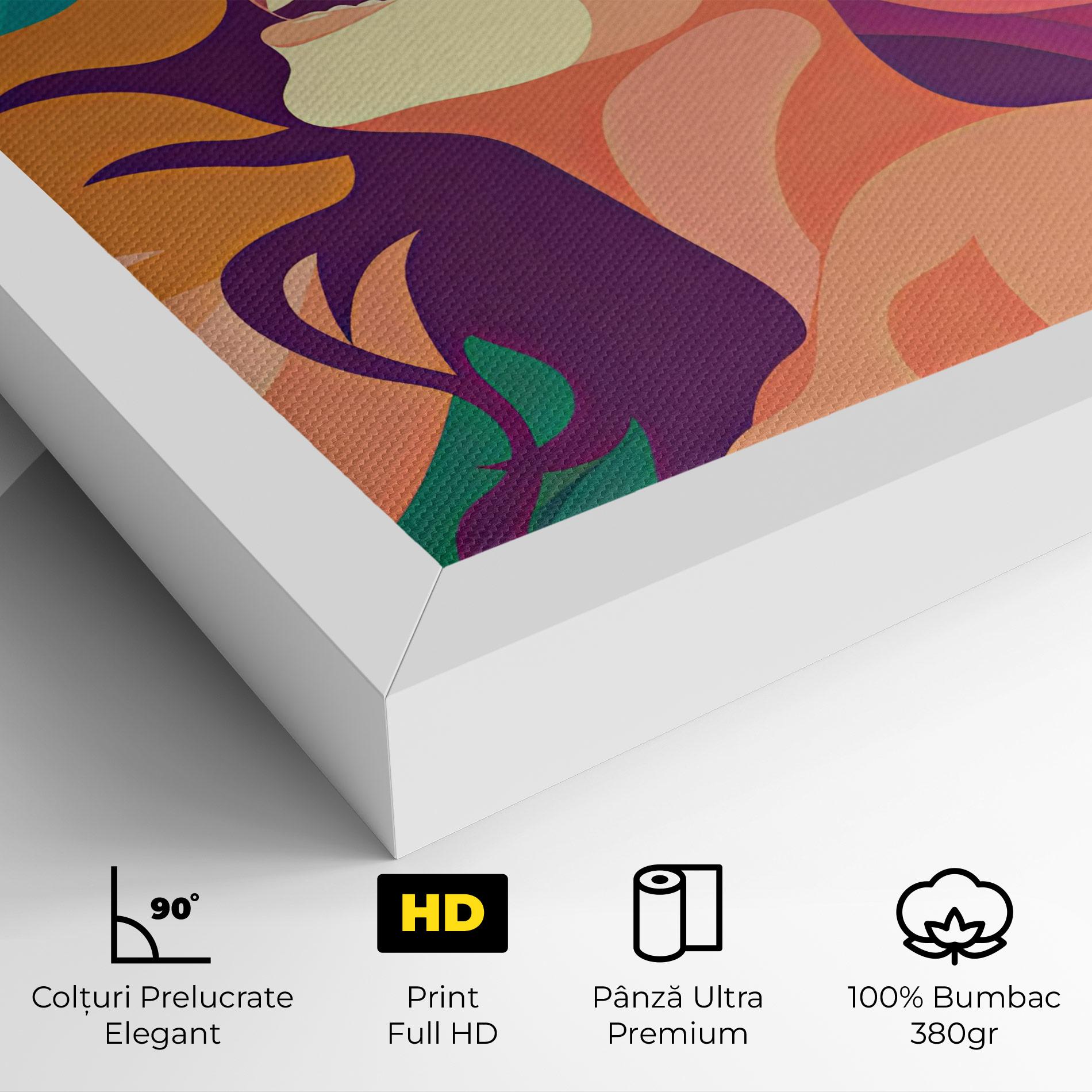 Tablou Canvas Pink Pop Hair mockup 4