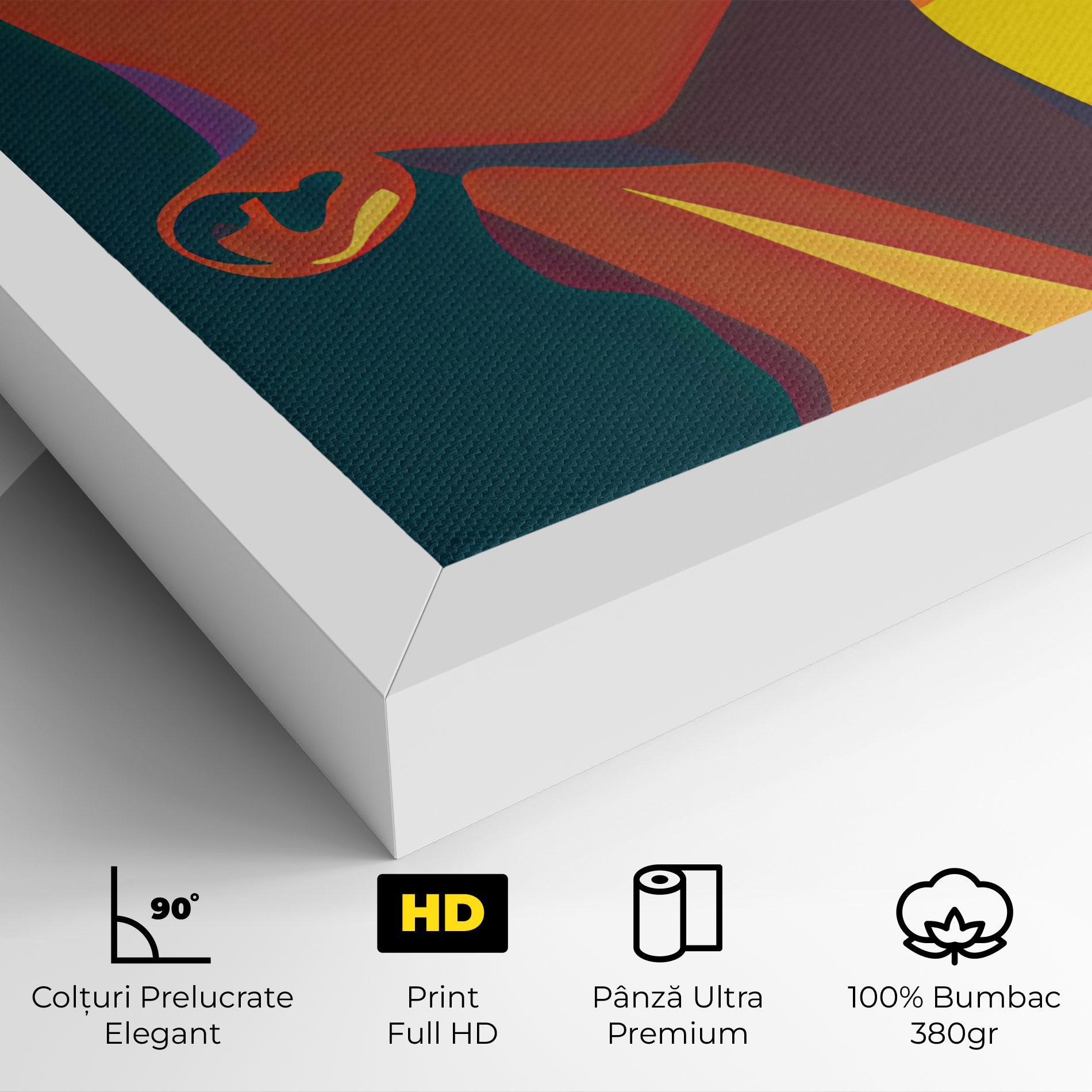 Tablou Canvas Pop Female Color mockup 4