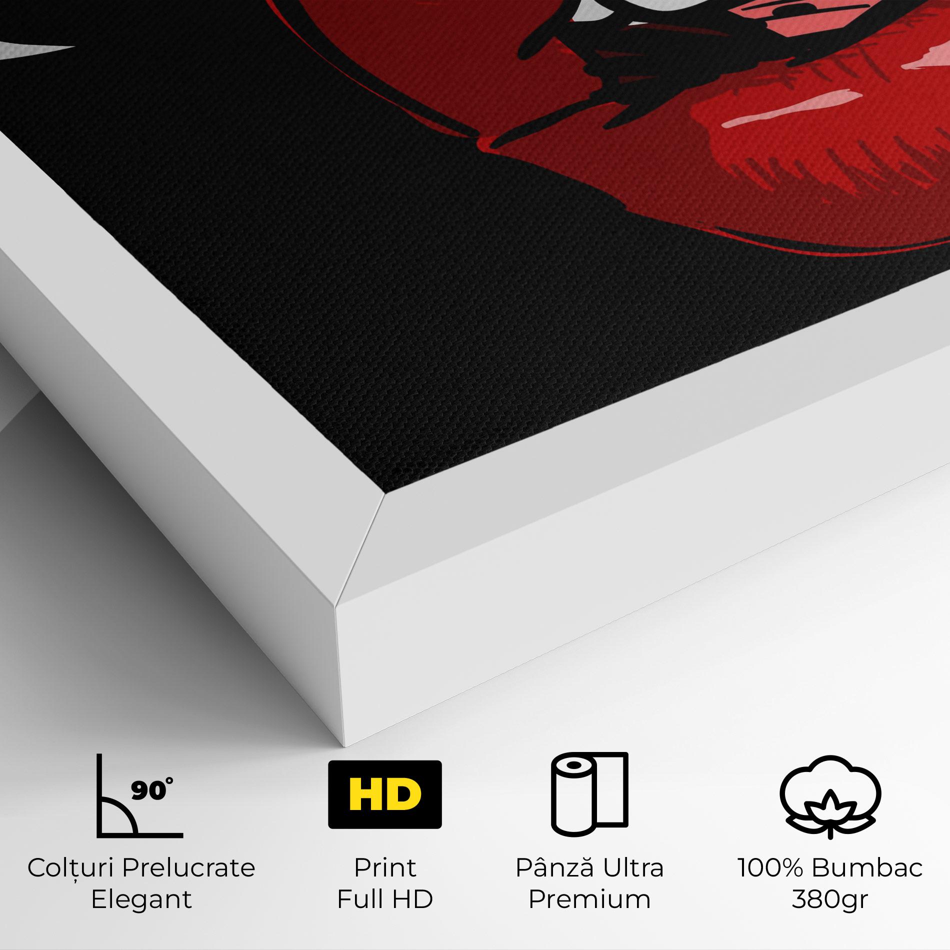 Tablou Canvas Pop Red Lips mockup 4