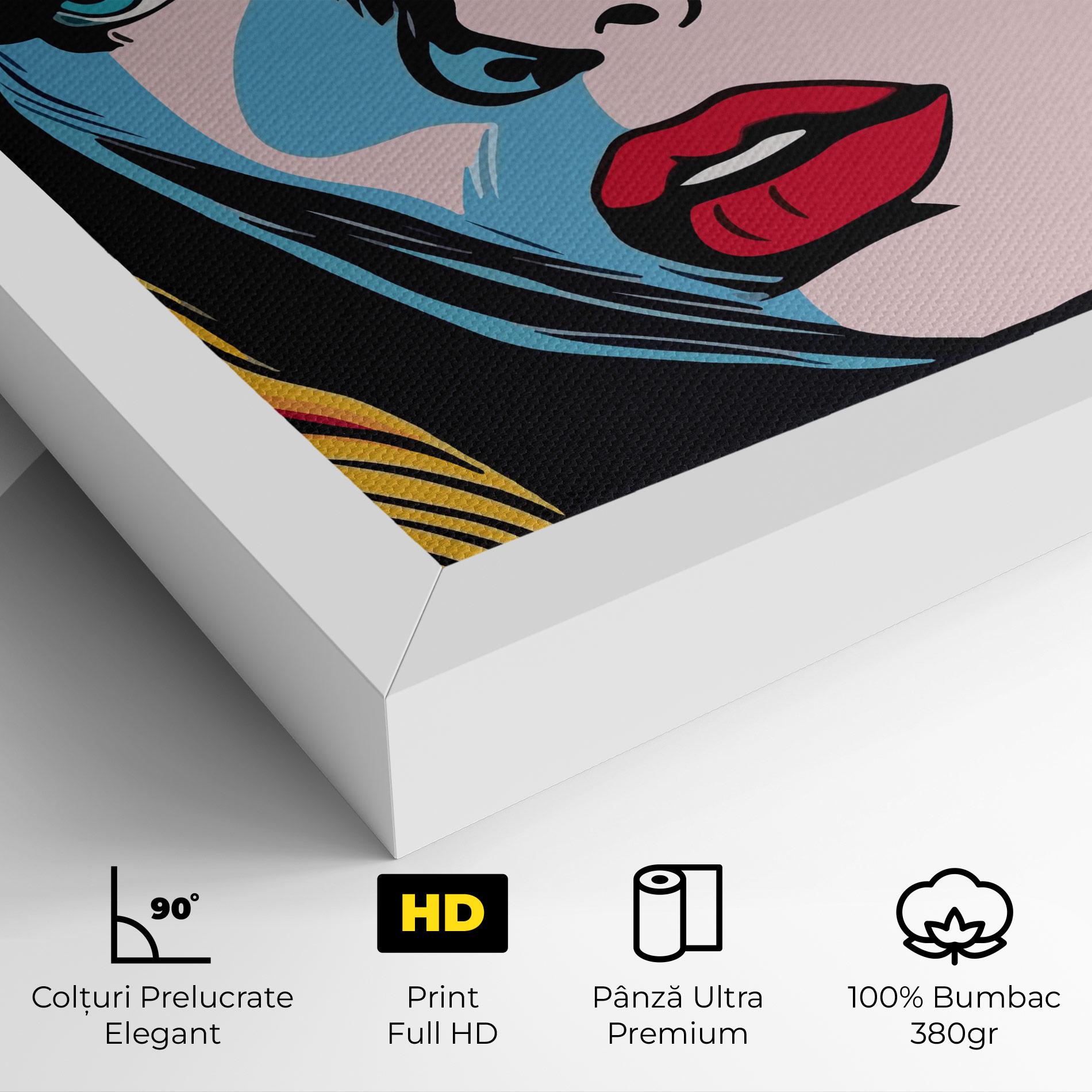 Tablou Canvas Pop Woman Art mockup 4