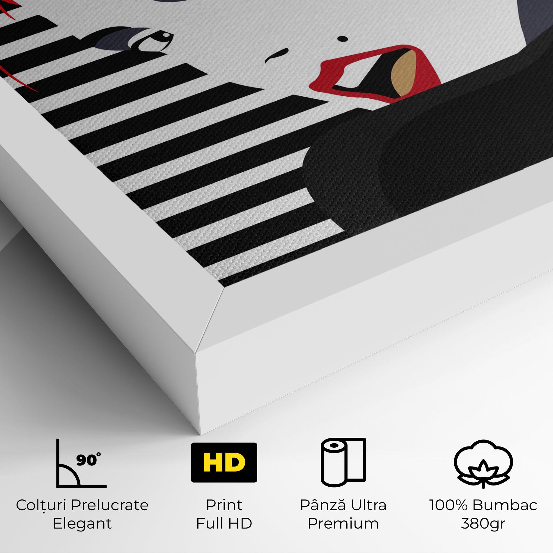 Tablou Canvas Red Pop Hair mockup 4