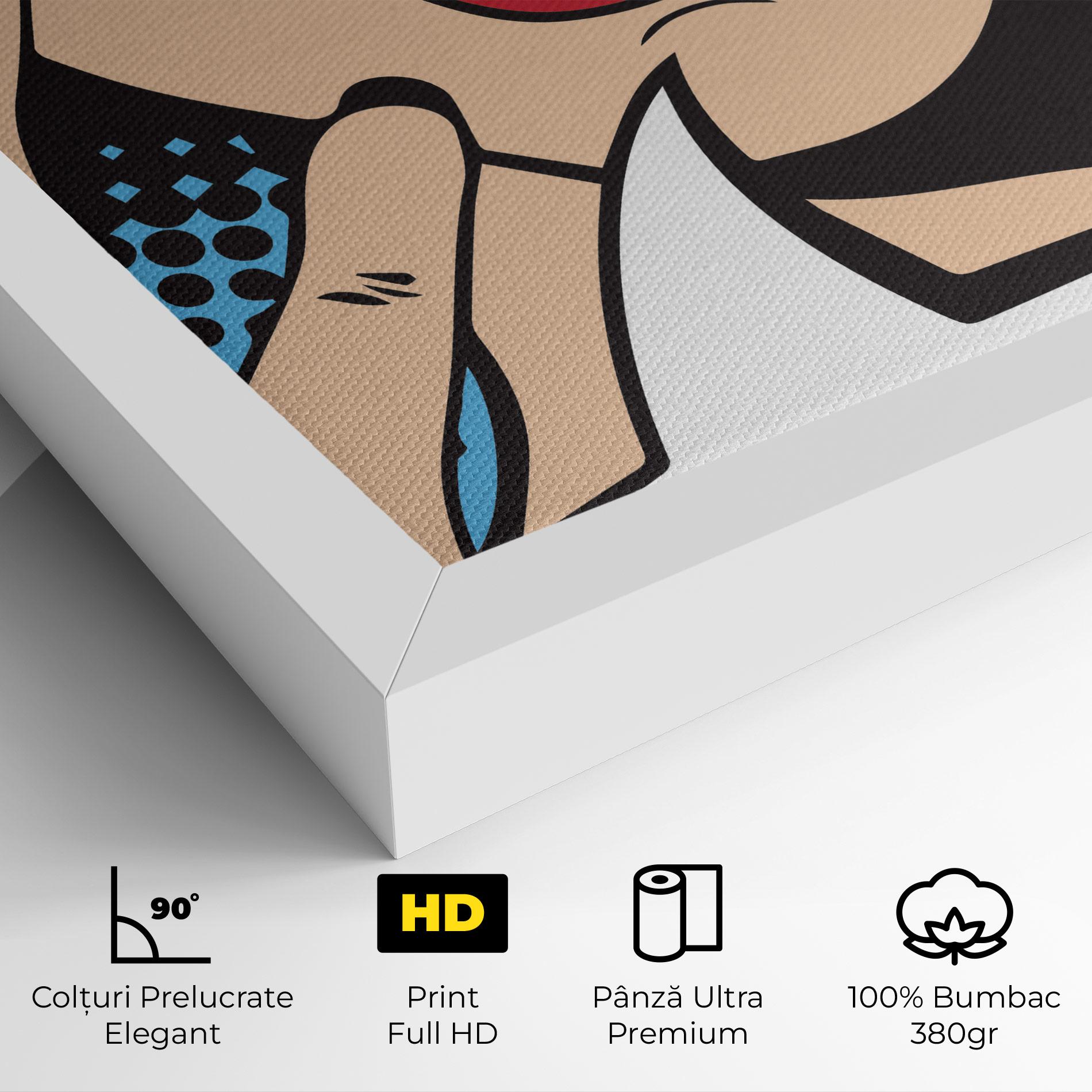 Tablou Canvas Speaking Pop Art mockup 4