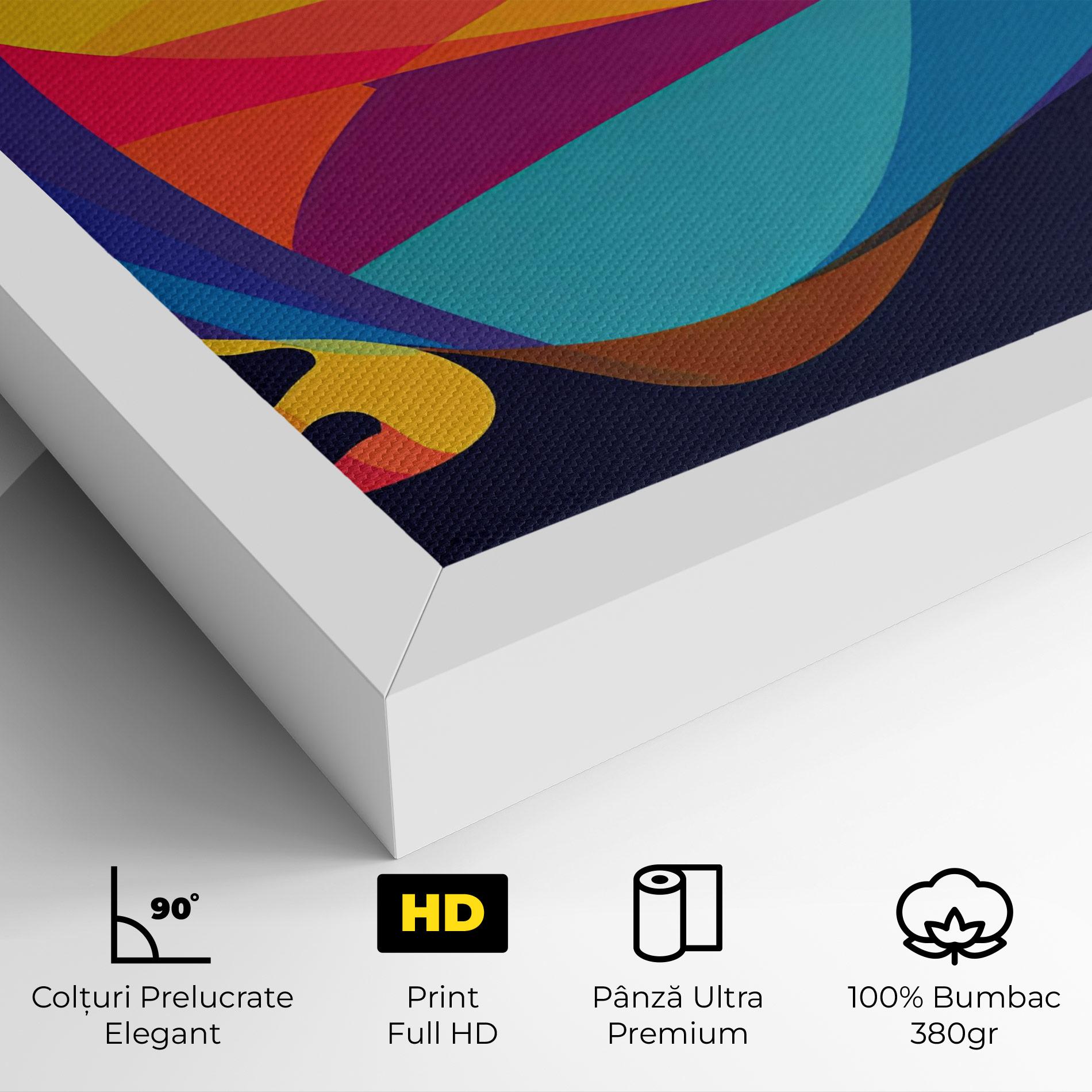 Tablou Canvas Yellow Pop Face mockup 4