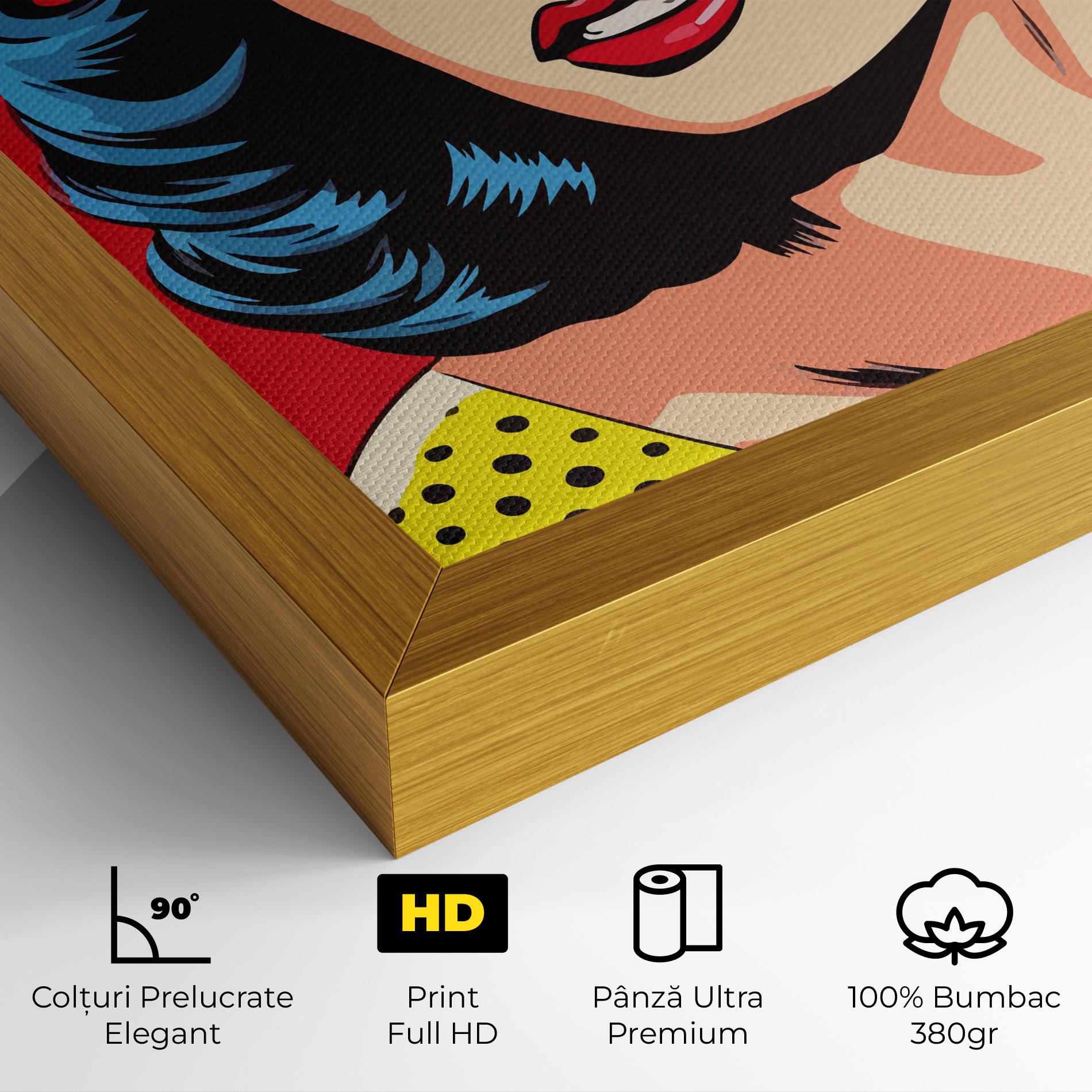 Tablou Canvas Blue Pop Eyes mockup 4