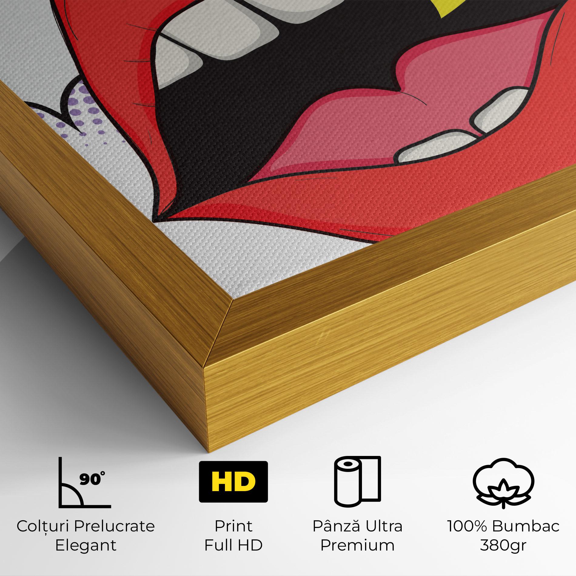 Tablou Canvas Boom Pop Art mockup 4