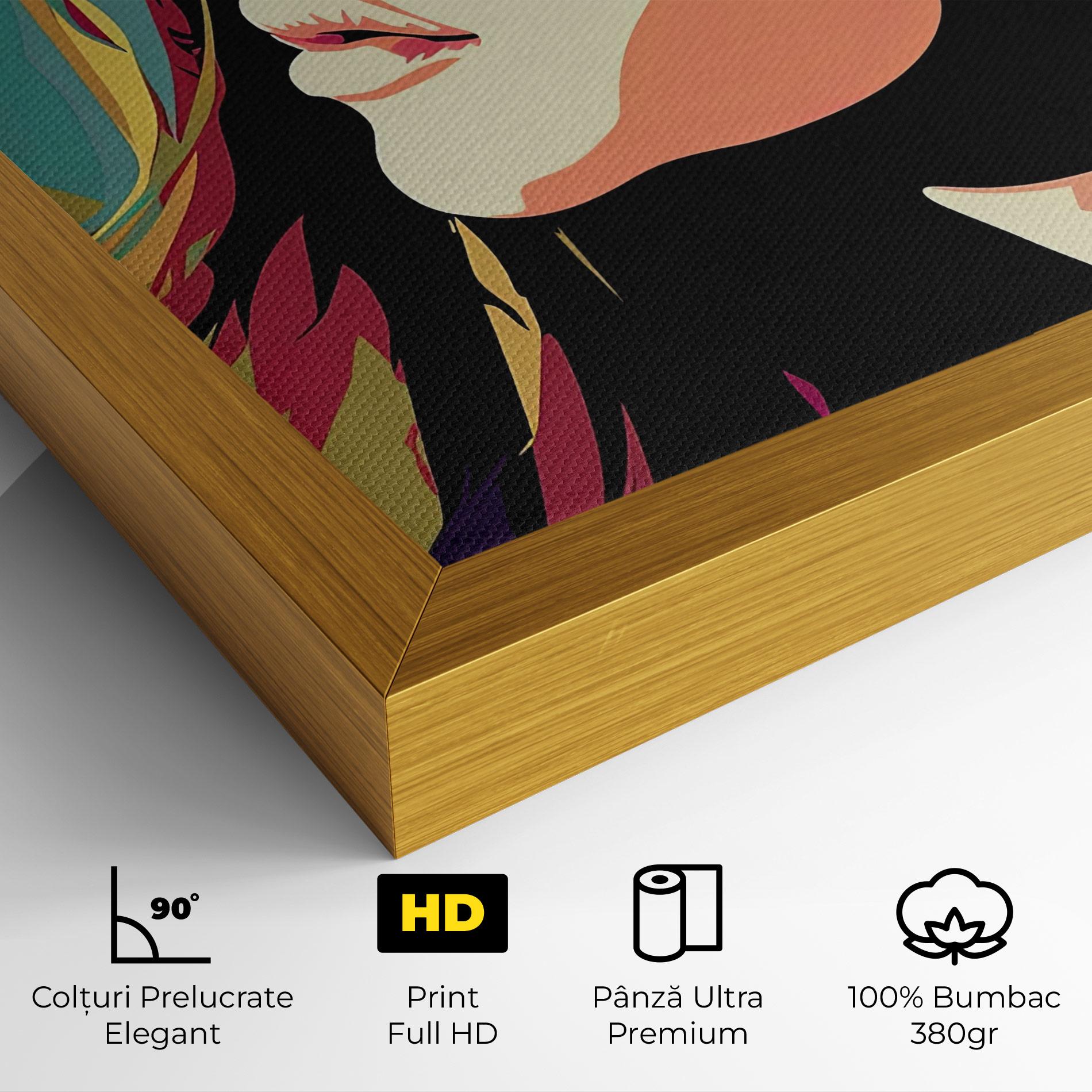 Tablou Canvas Cream Pop Art mockup 4