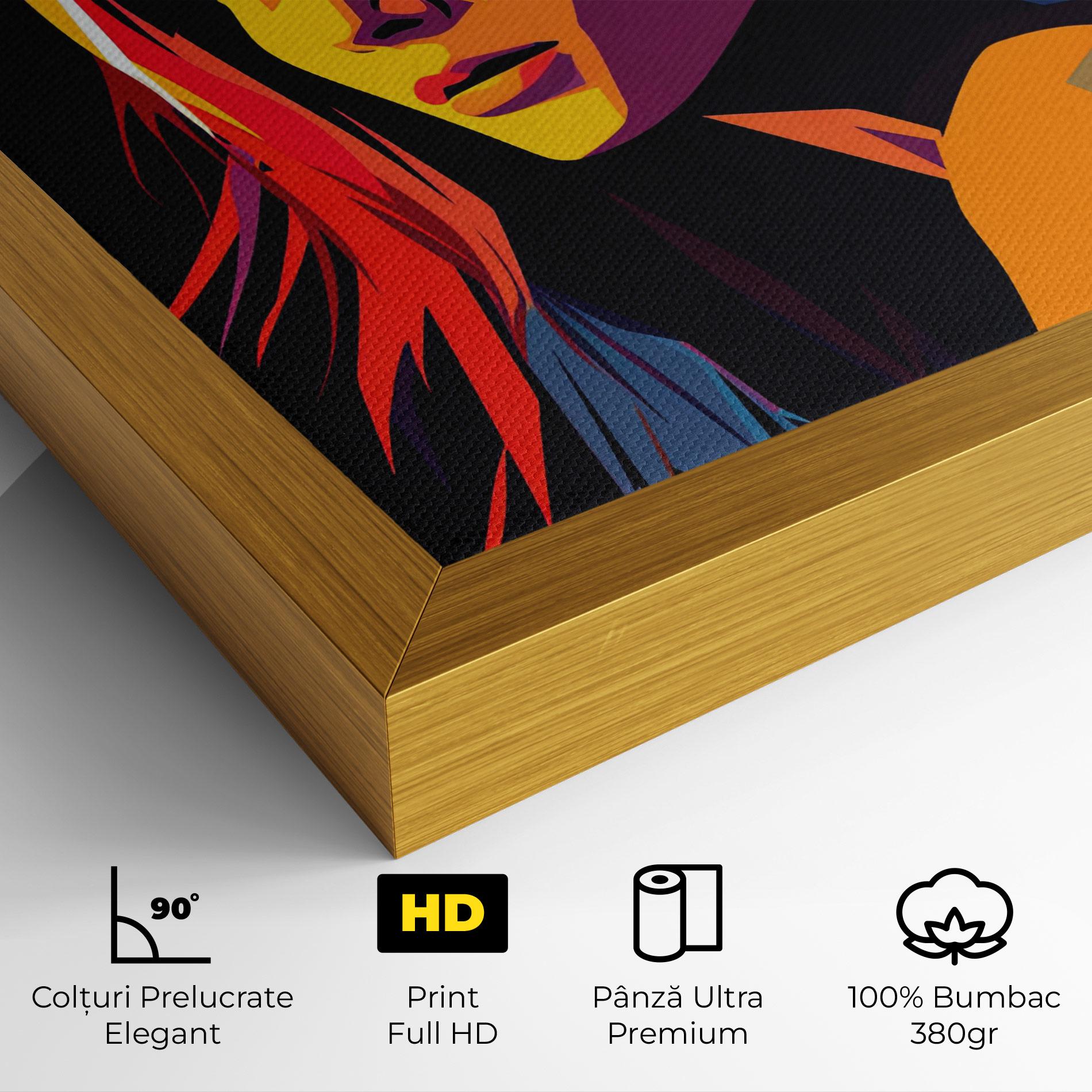 Tablou Canvas Orange Pop Light mockup 4