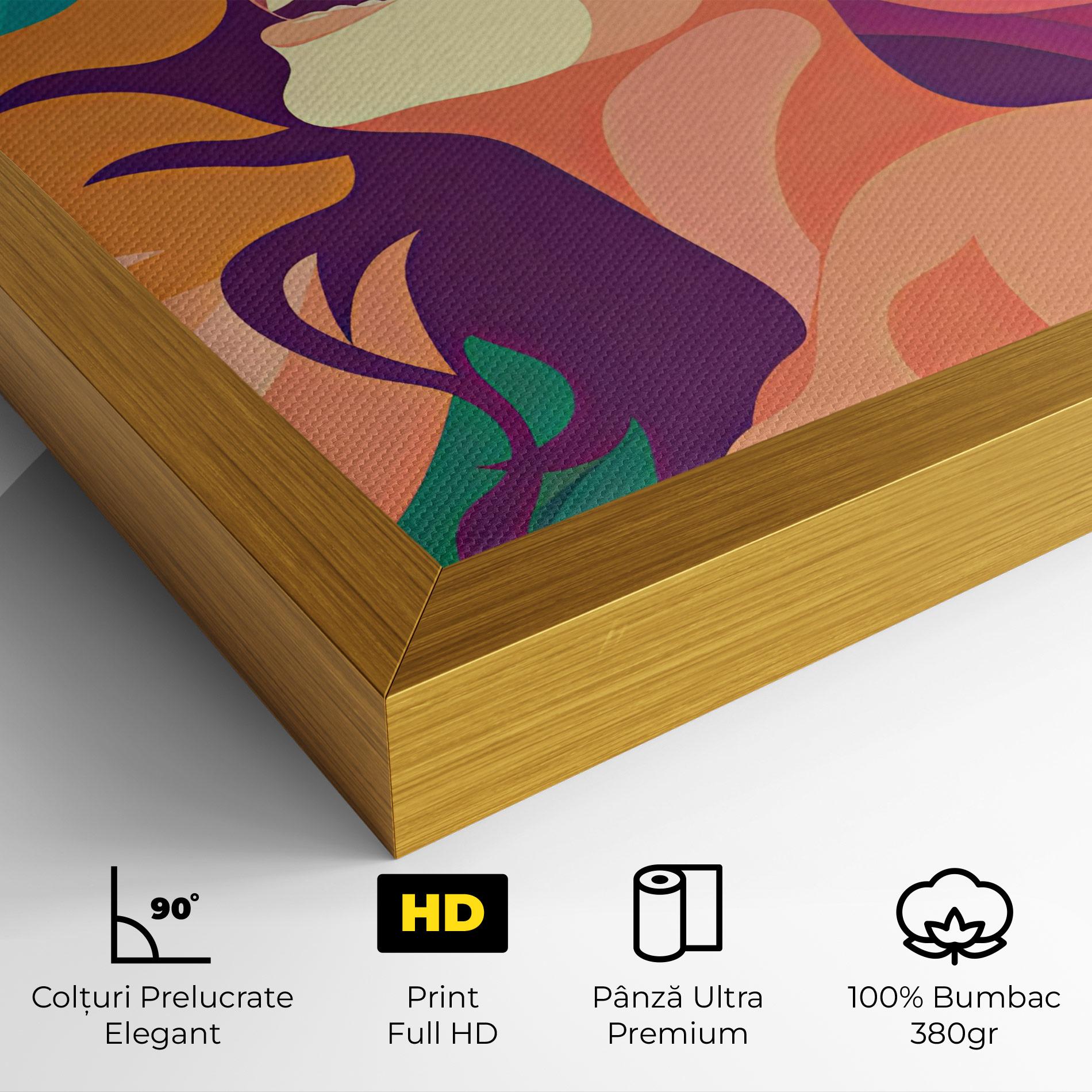 Tablou Canvas Pink Pop Hair mockup 4