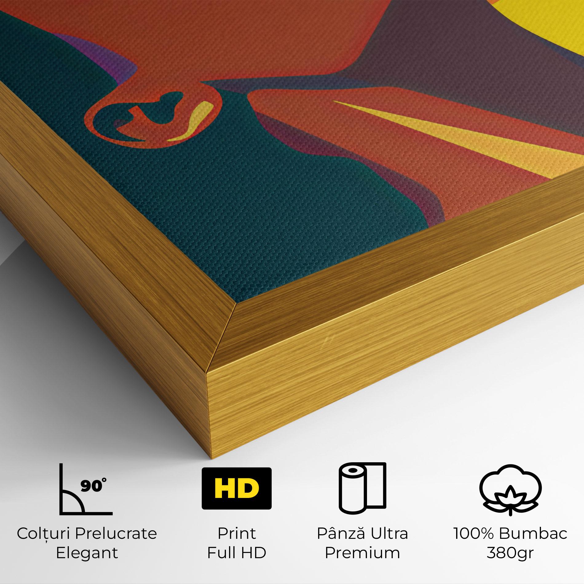 Tablou Canvas Pop Female Color mockup 4