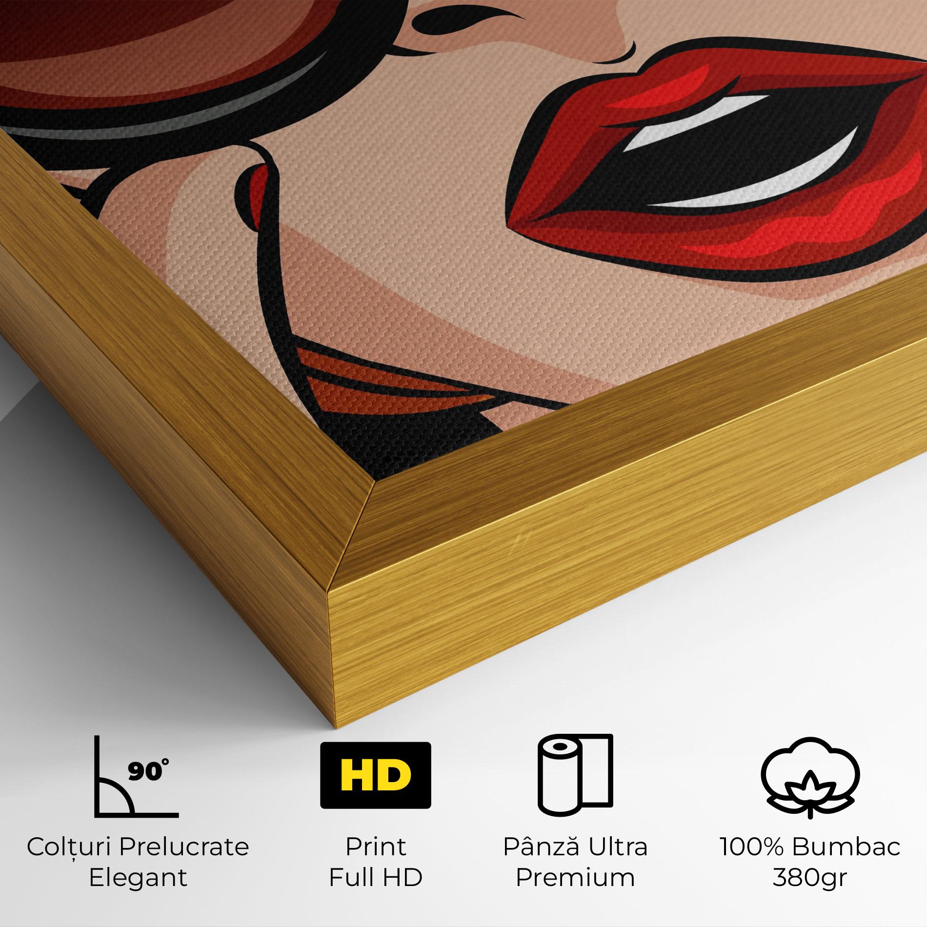 Tablou Canvas Pop Glasses Woman mockup 4