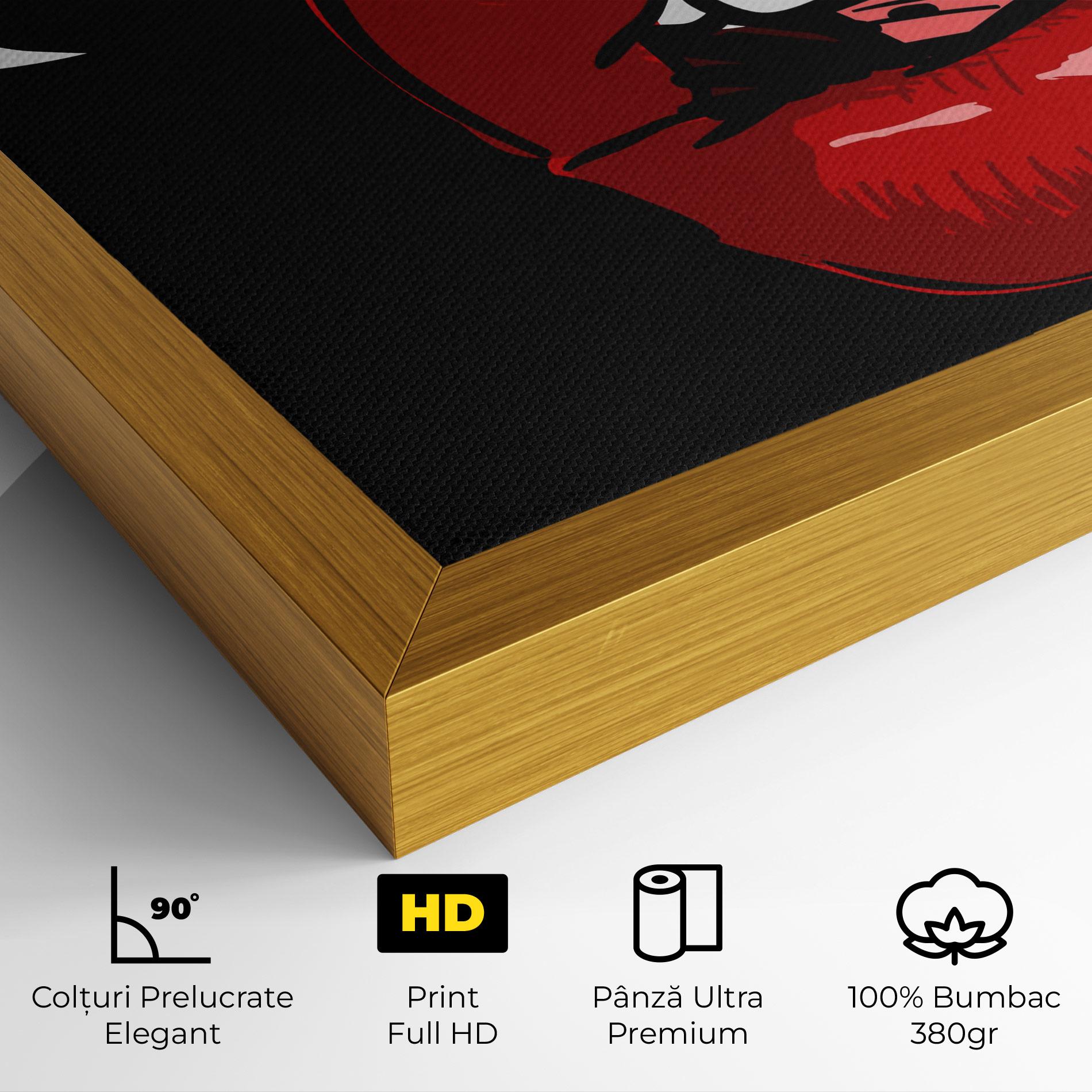 Tablou Canvas Pop Red Lips mockup 4