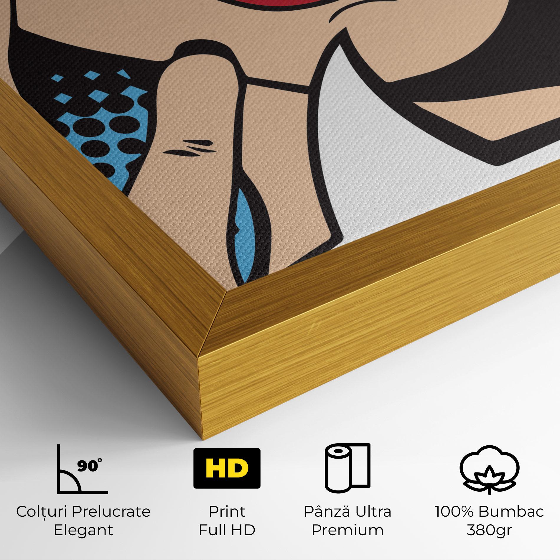 Tablou Canvas Speaking Pop Art mockup 4