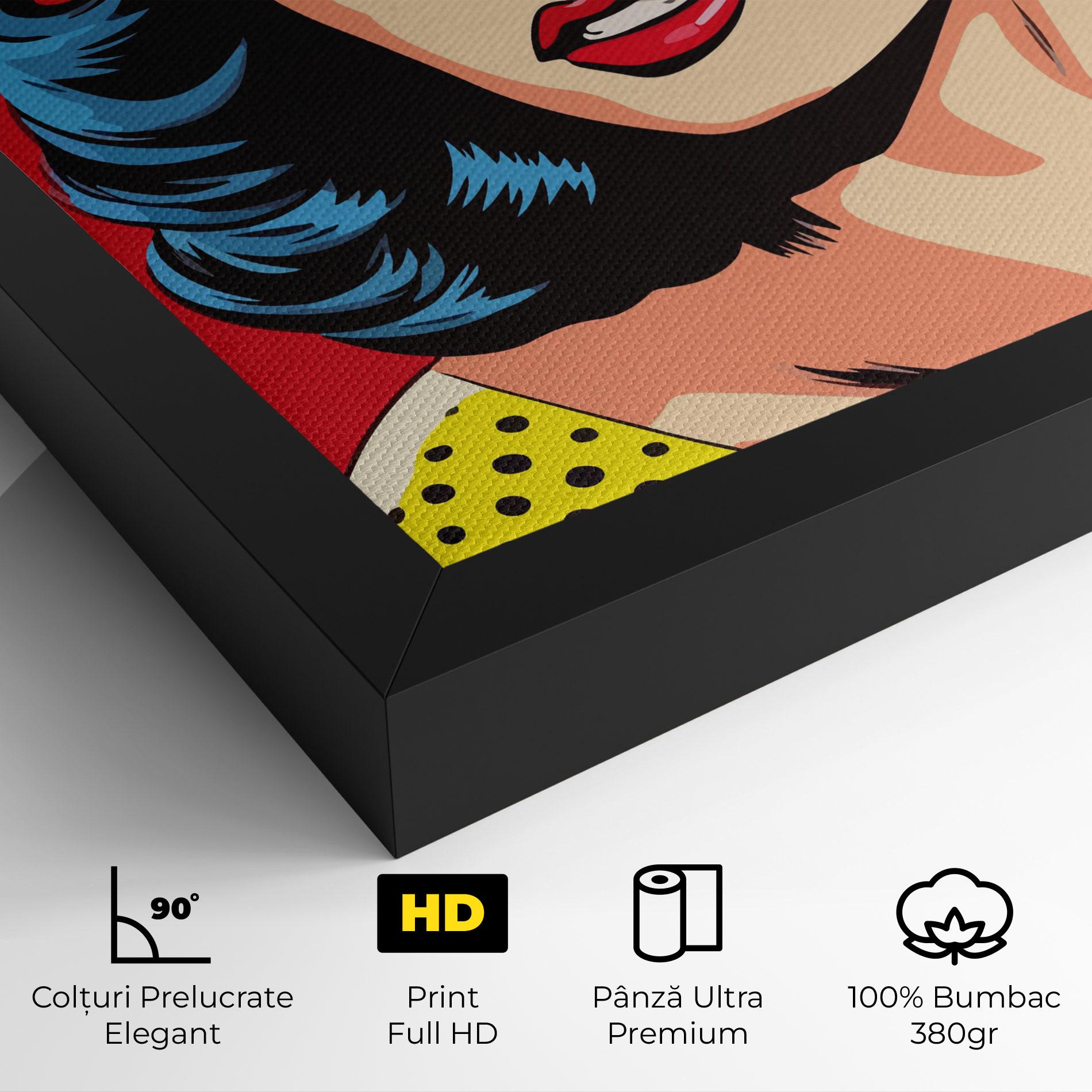 Tablou Canvas Blue Pop Eyes mockup 4
