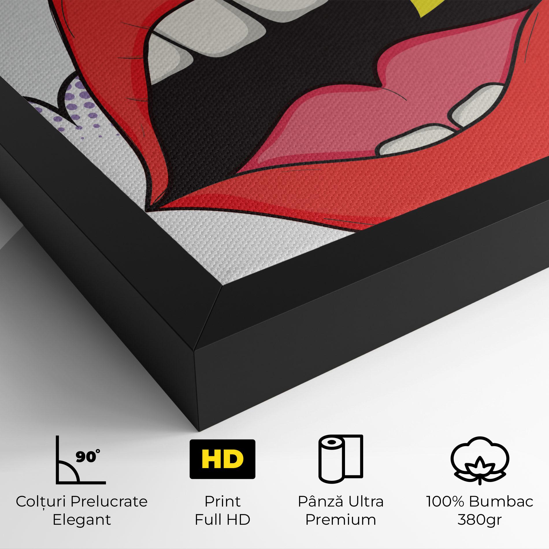 Tablou Canvas Boom Pop Art mockup 4