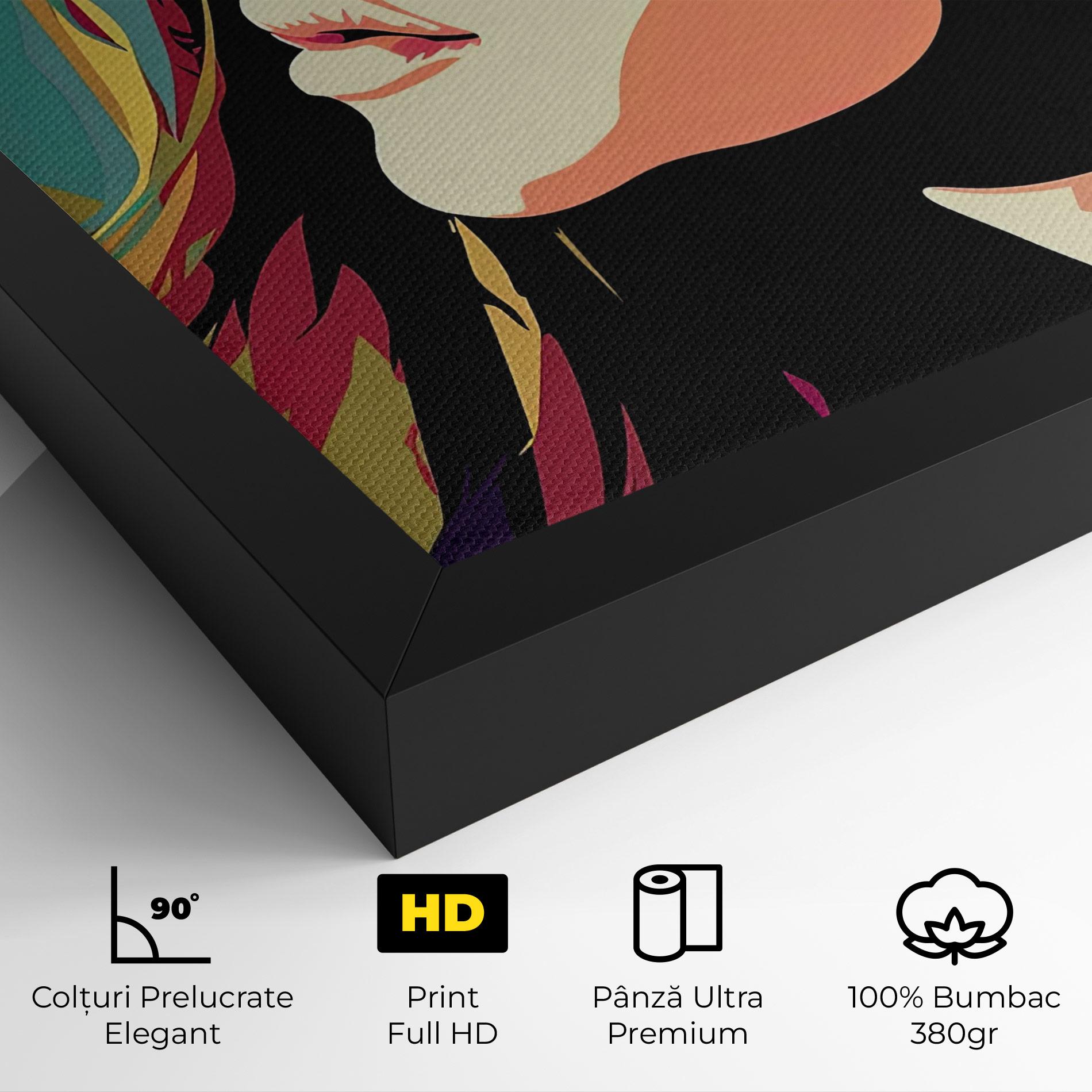 Tablou Canvas Cream Pop Art mockup 4