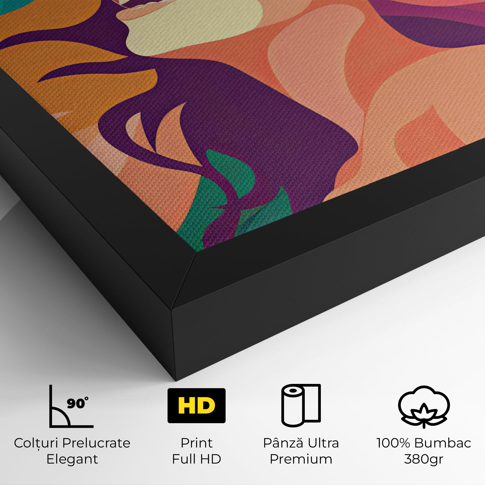 Tablou Canvas Pink Pop Hair mockup 4