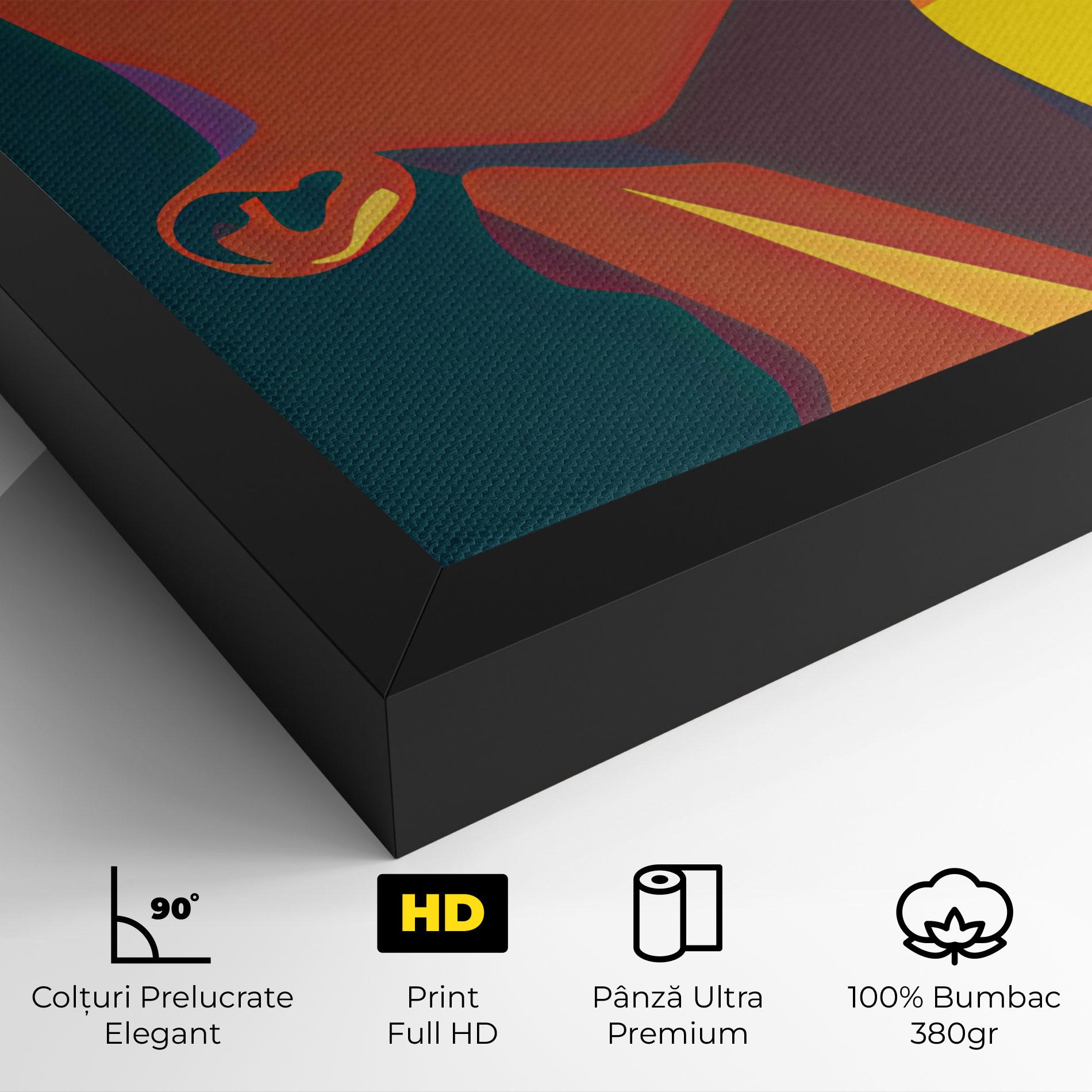 Tablou Canvas Pop Female Color mockup 4