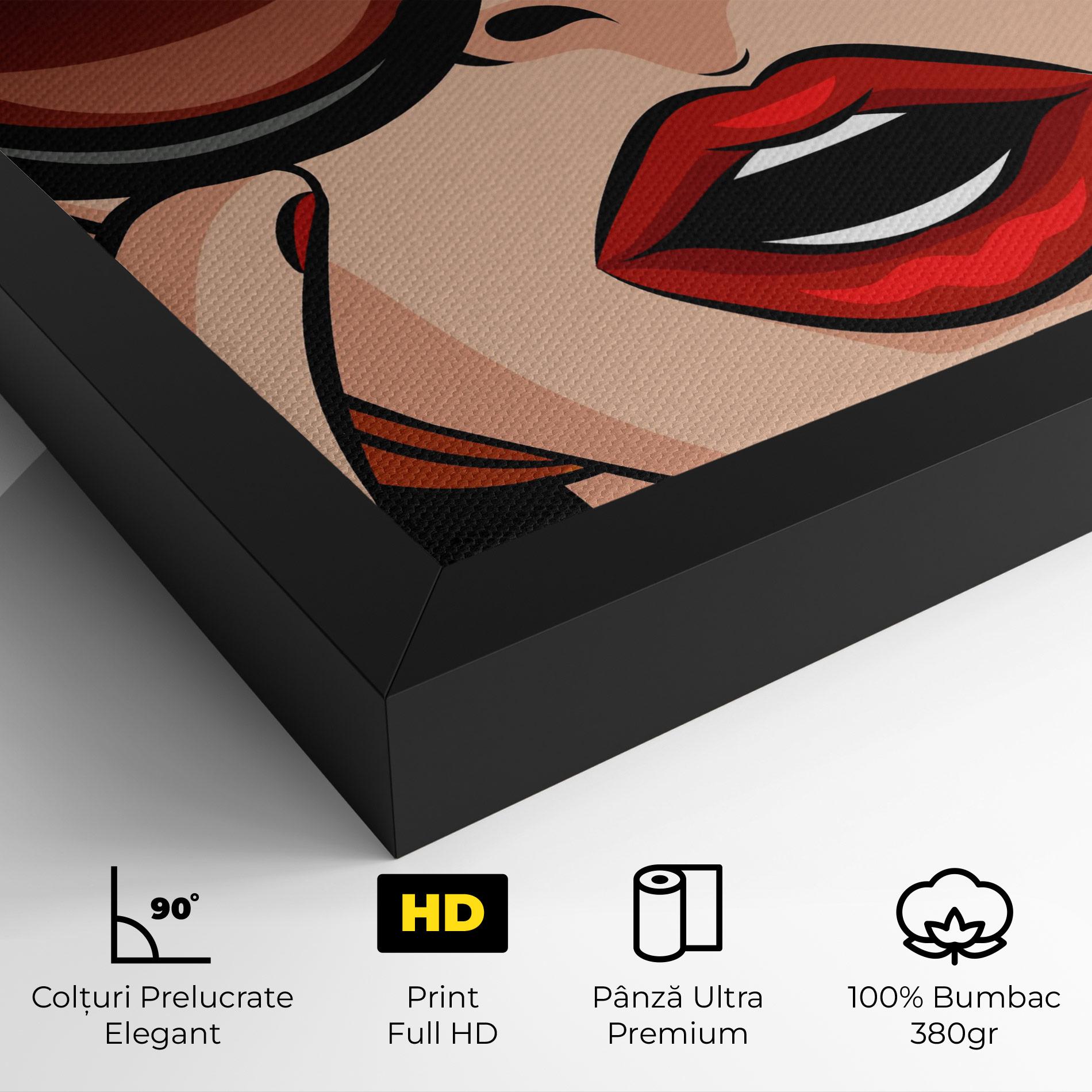 Tablou Canvas Pop Glasses Woman mockup 4