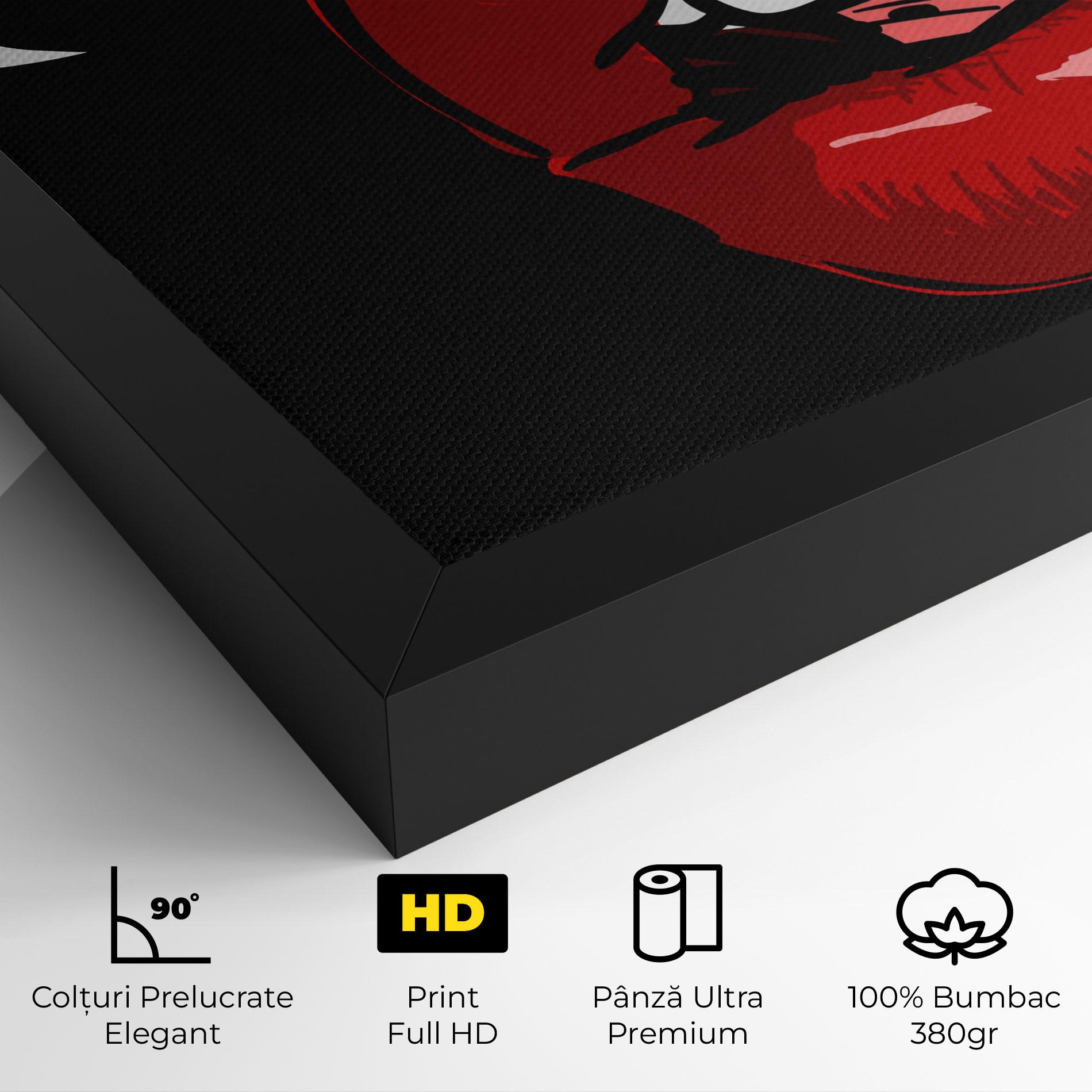 Tablou Canvas Pop Red Lips mockup 4